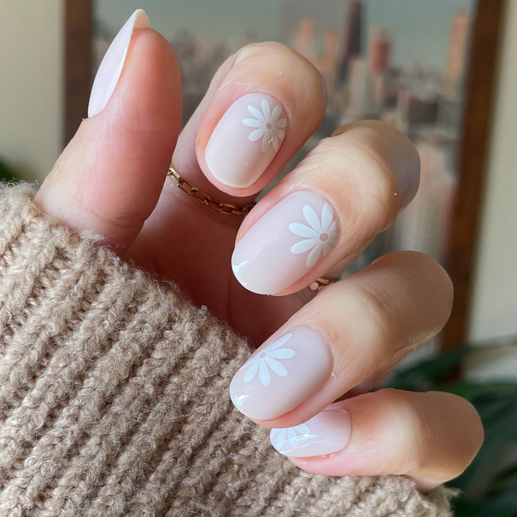 Daisy Pop | Short | Round - Tab Press-On、mySite、solidvoid