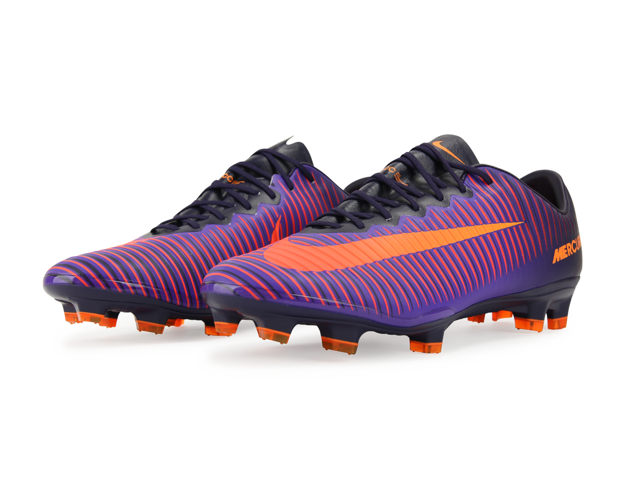 Nike Men's Mercurial Vapor XI FG Purple Dynasty/Bright Citrus/Hyper Grape、mySite、noshort
