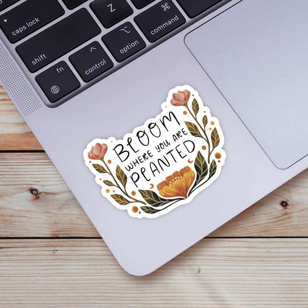  Bloom Where You Are Planted Floral Sticker、mySite、elrpsem3k