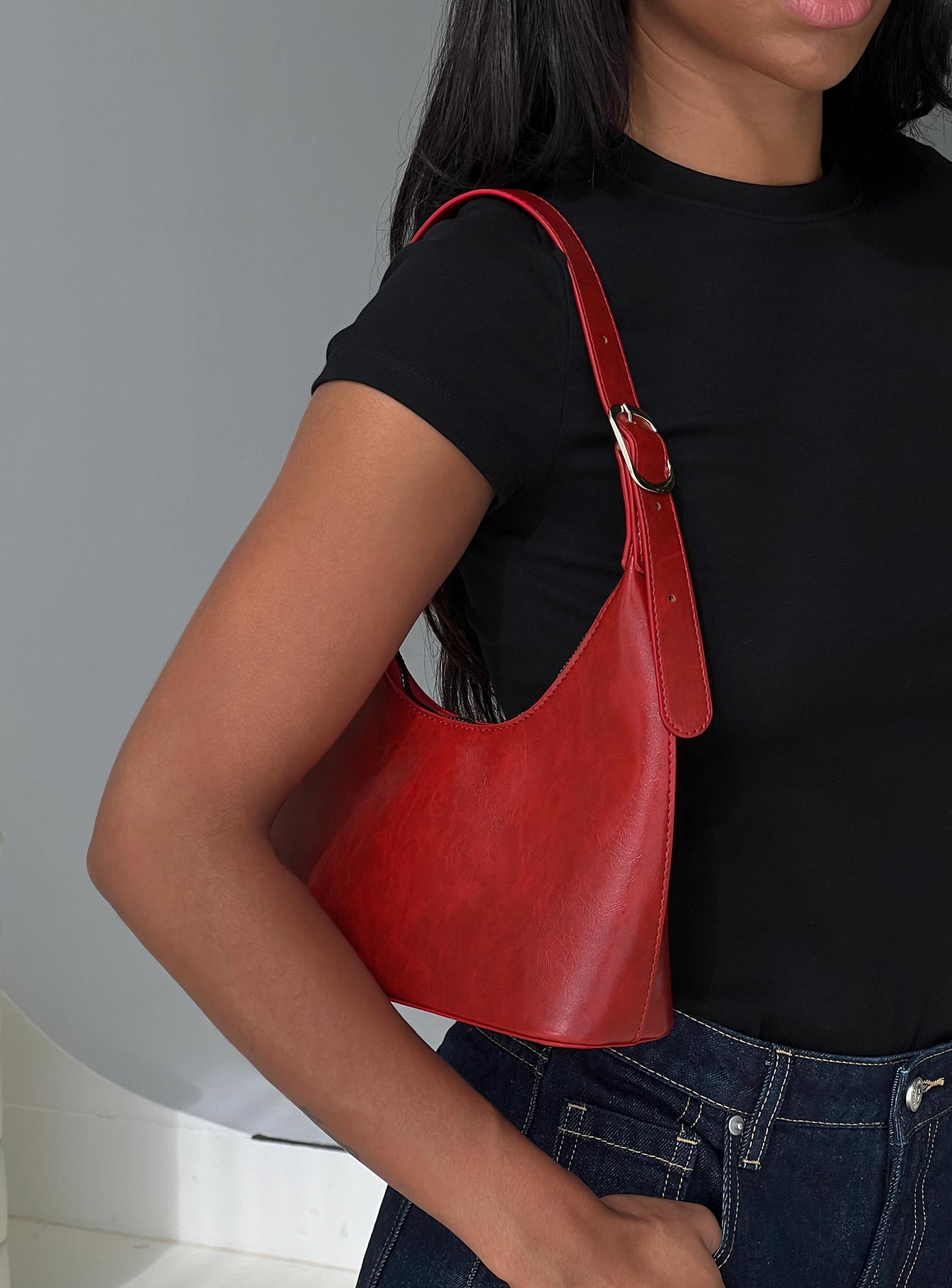 Lacen Shoulder Bag Dark Red、mySite、solidvoid