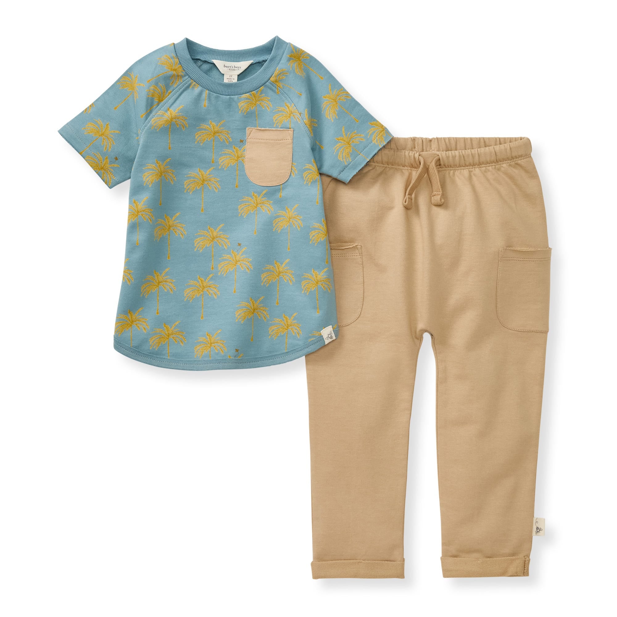  Golden Palms Boy Top & Shorts Set、mySite、layawaytickets