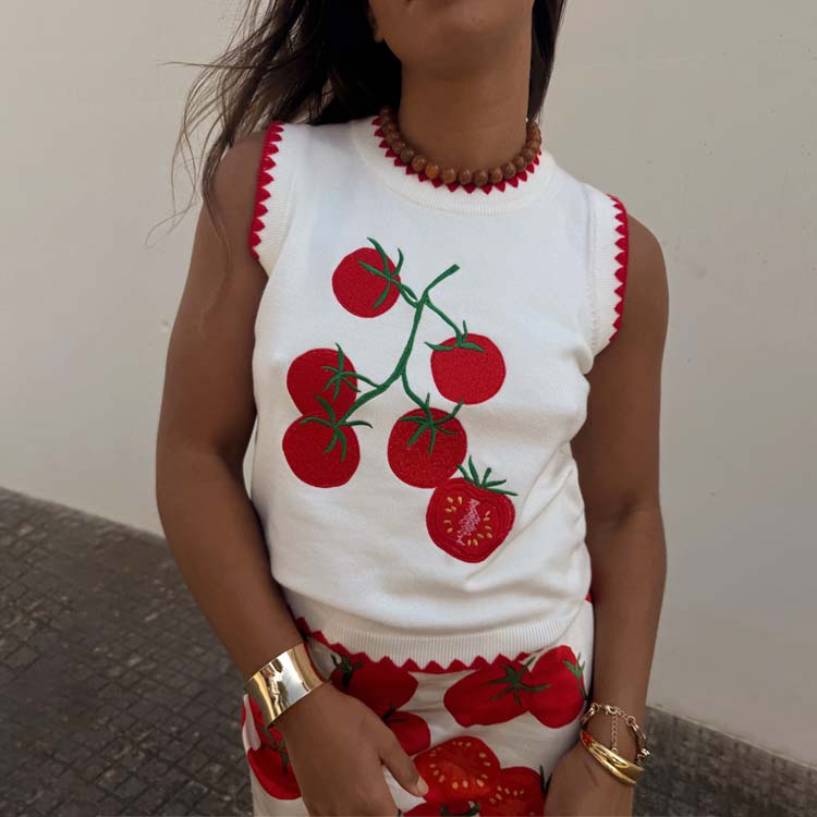 Tomato Knit Tank、mySite、solidvoid