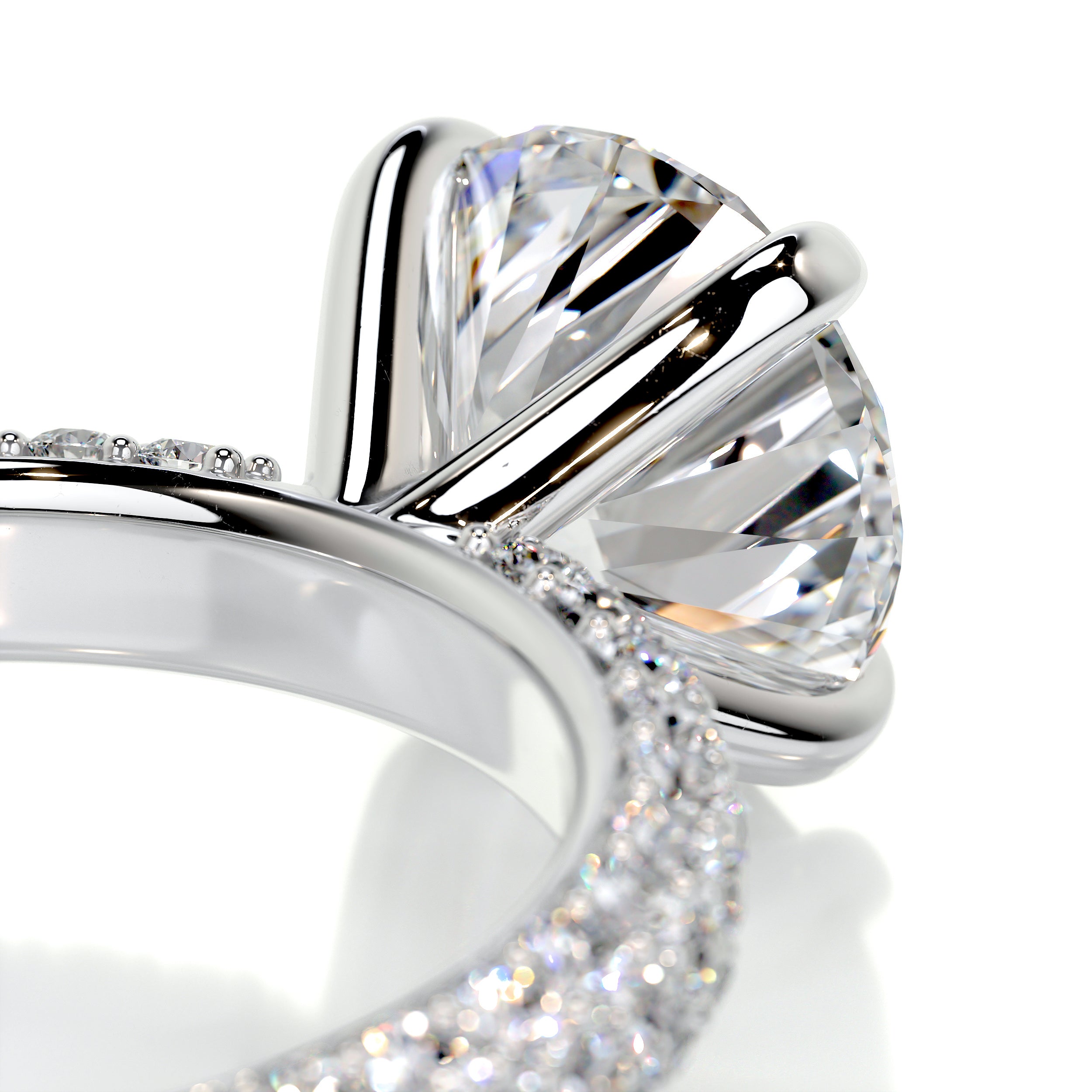 Charlotte Diamond Engagement Ring -18K White Gold、mySite、hinf8tx79