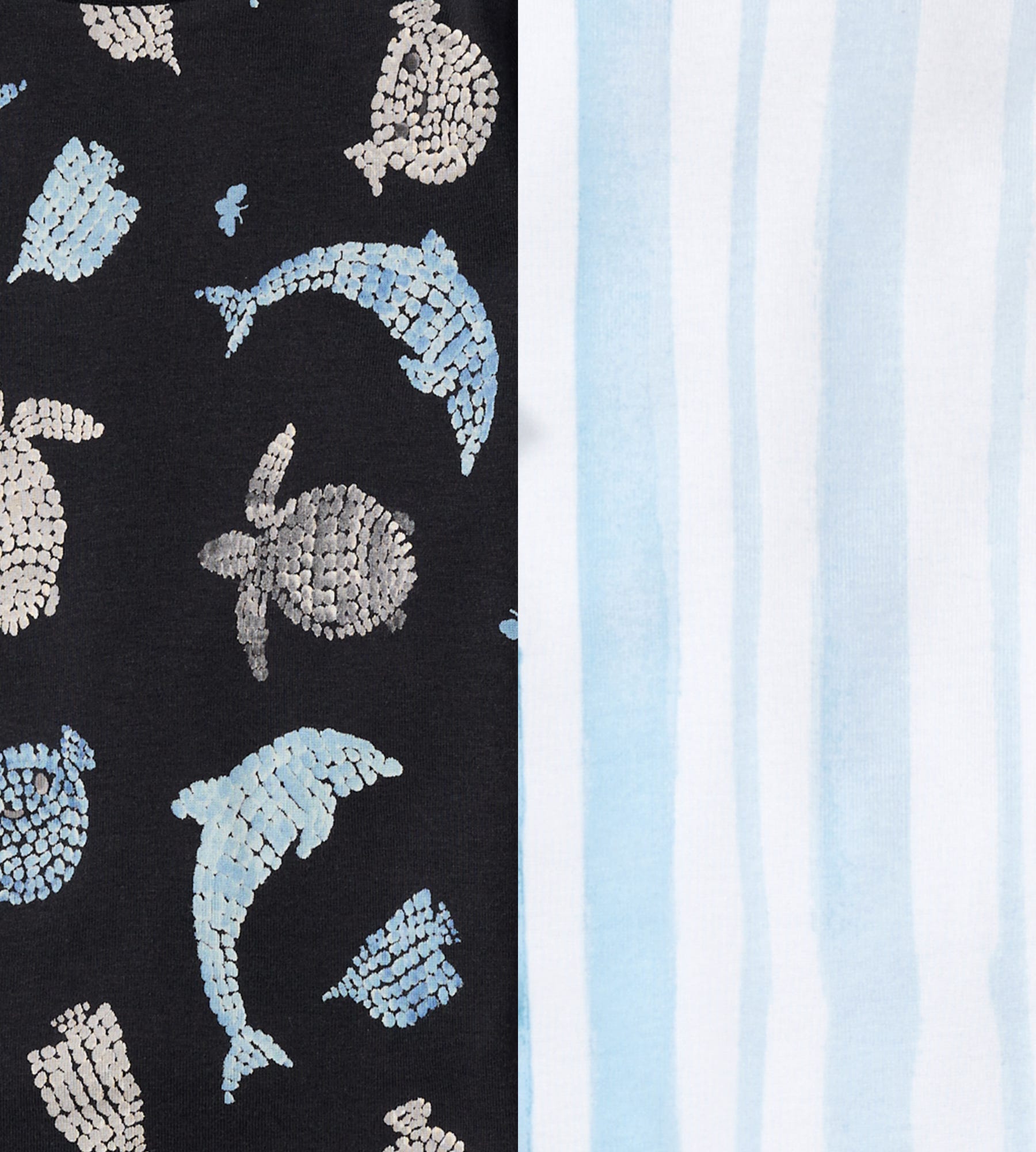 Mosaic Sea Animals Organic Cotton Sleep & Play 2 Pack、mySite、g9winljtr