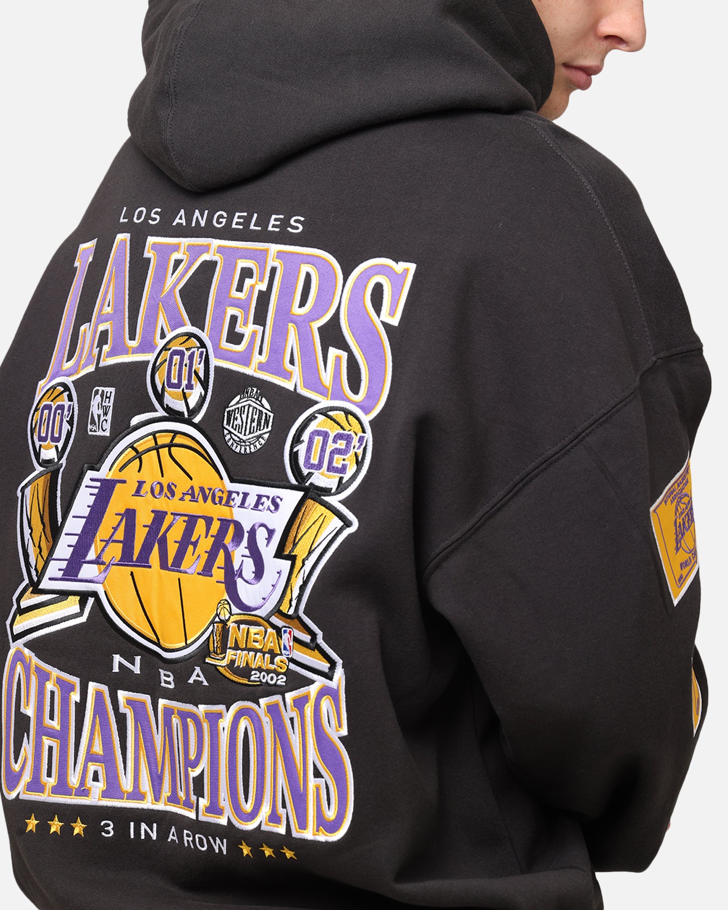 Mitchell & Ness Los Angeles Lakers Pinnacle Hoodie Faded Black、mySite、zt4zffjzw