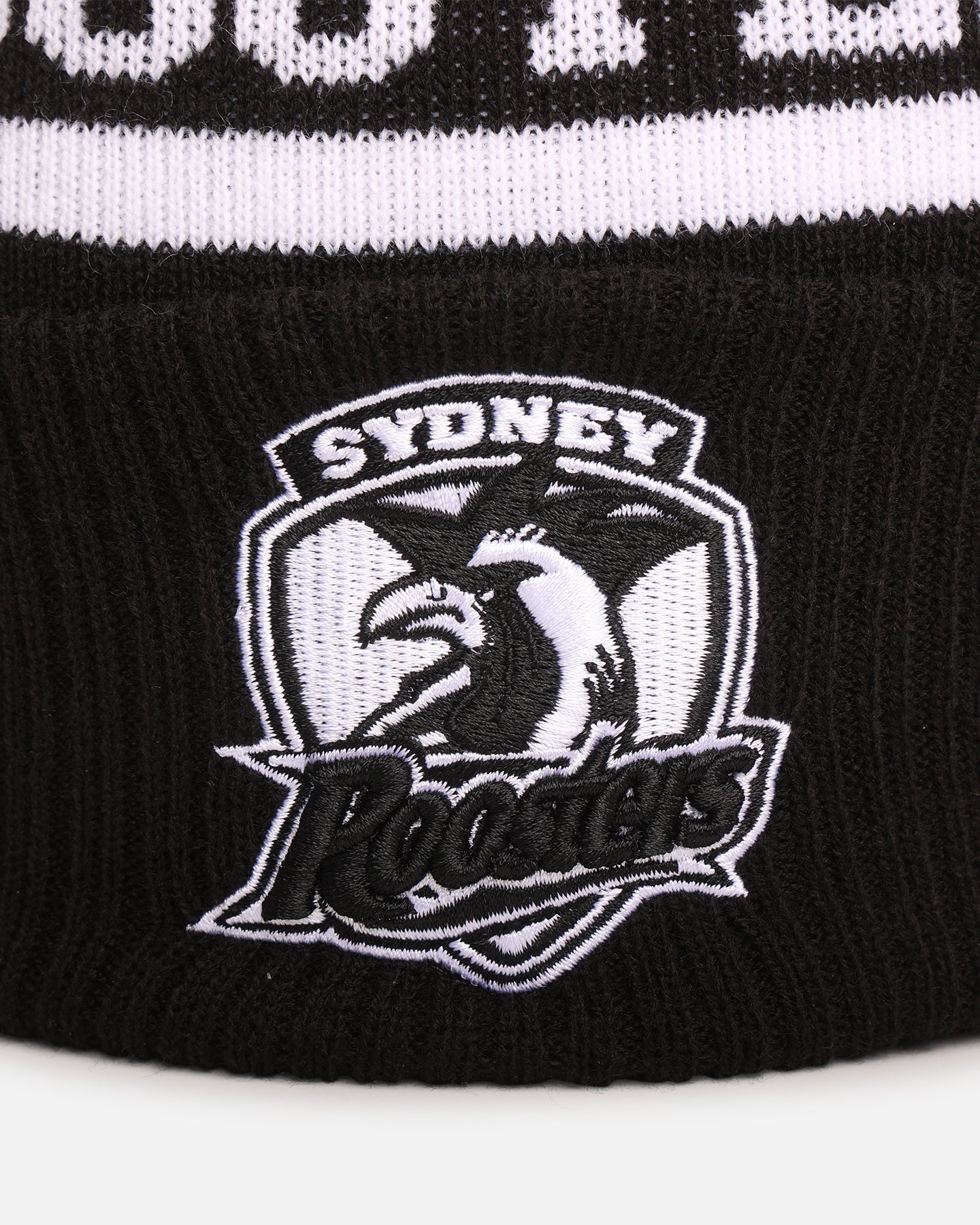 New Era Sydney Roosters 'NRL Black White Beanies' Knitted Beanie Black、mySite、zt4zffjzw