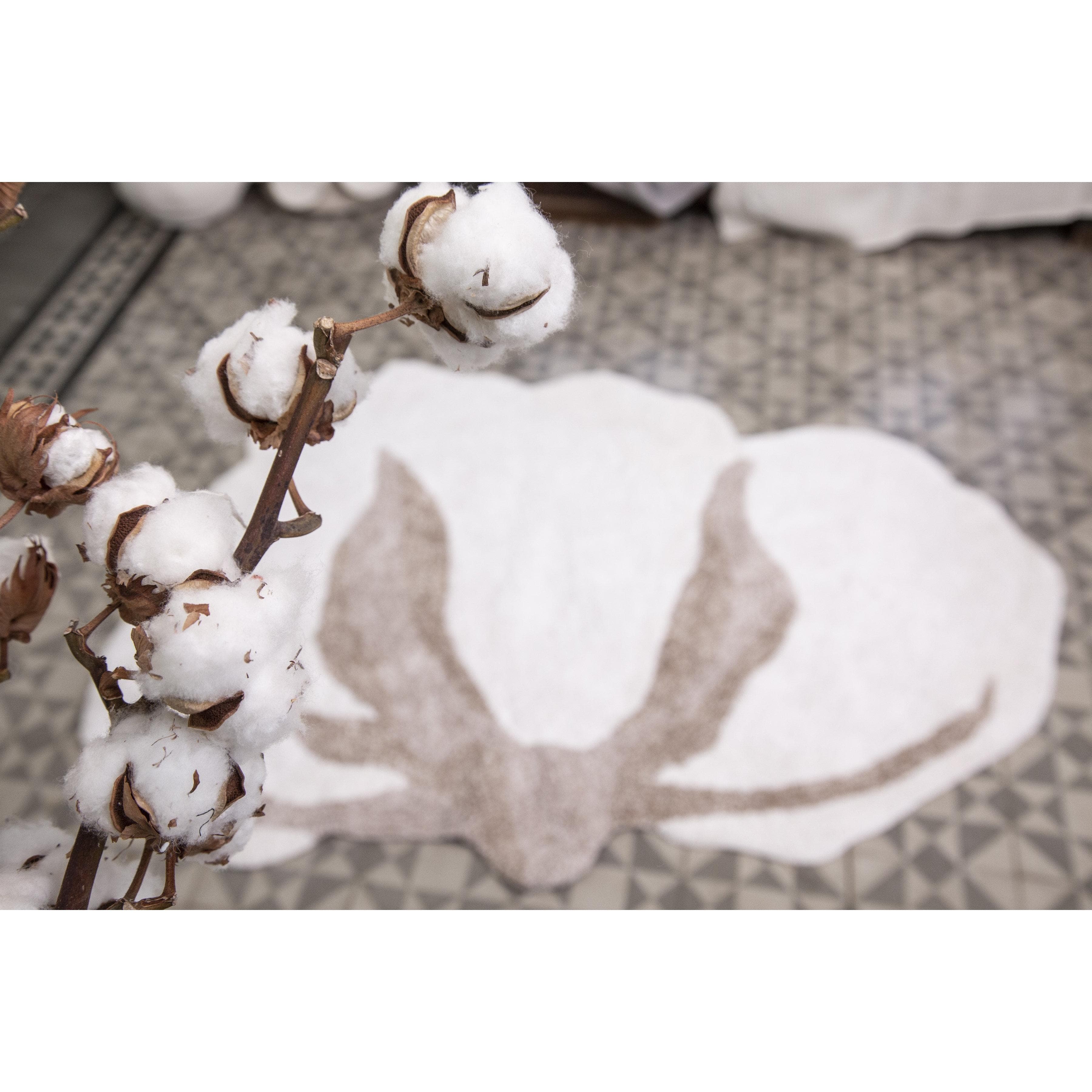 Cotton Flower Machine Washable Area Rug、mySite、gigharbornorthrealestate