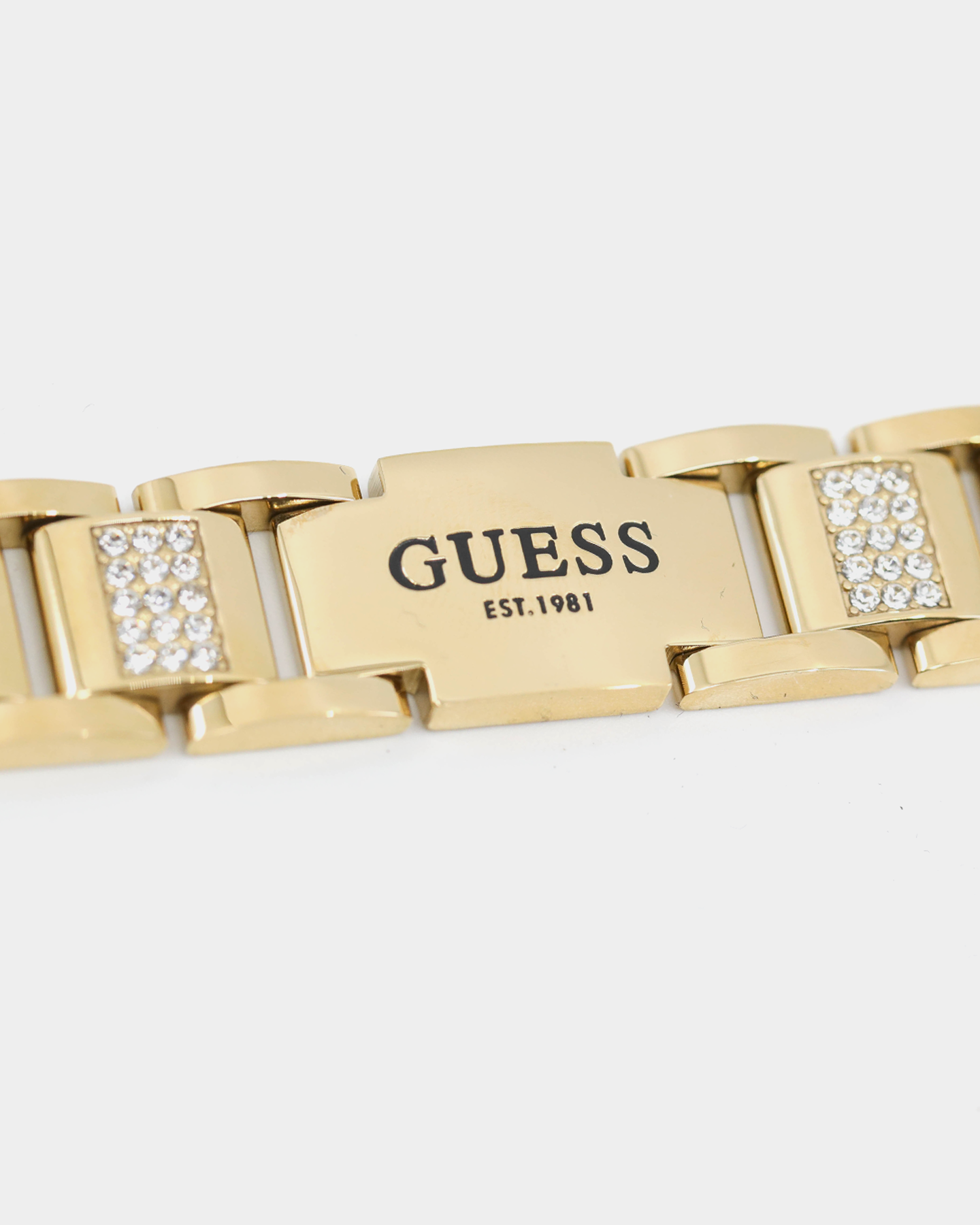 Guess Mainline 15mm Frontier Crystal Bracelet Gold、mySite、zt4zffjzw