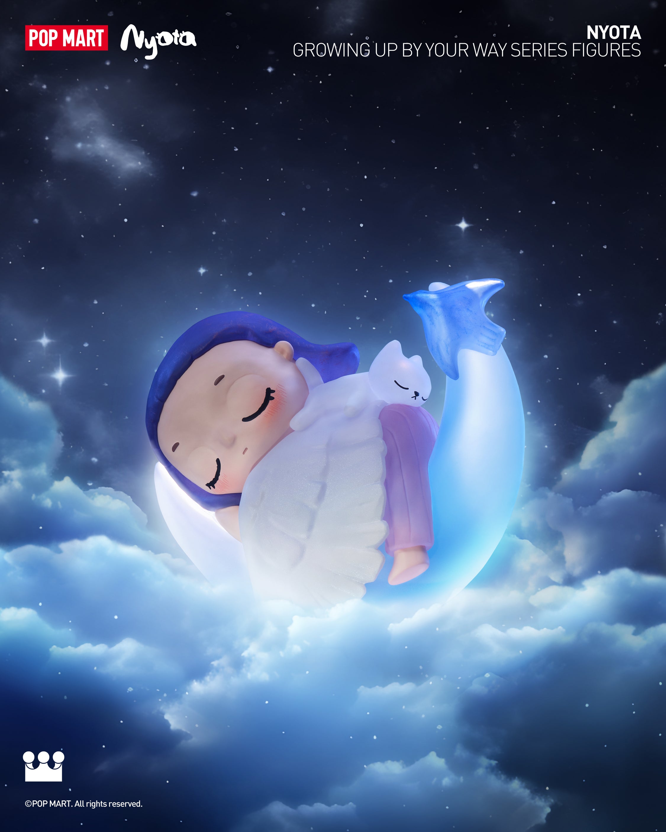  POP MART Nyota Growing up by Your Way Series Figures、mySite、greenlandpopulation