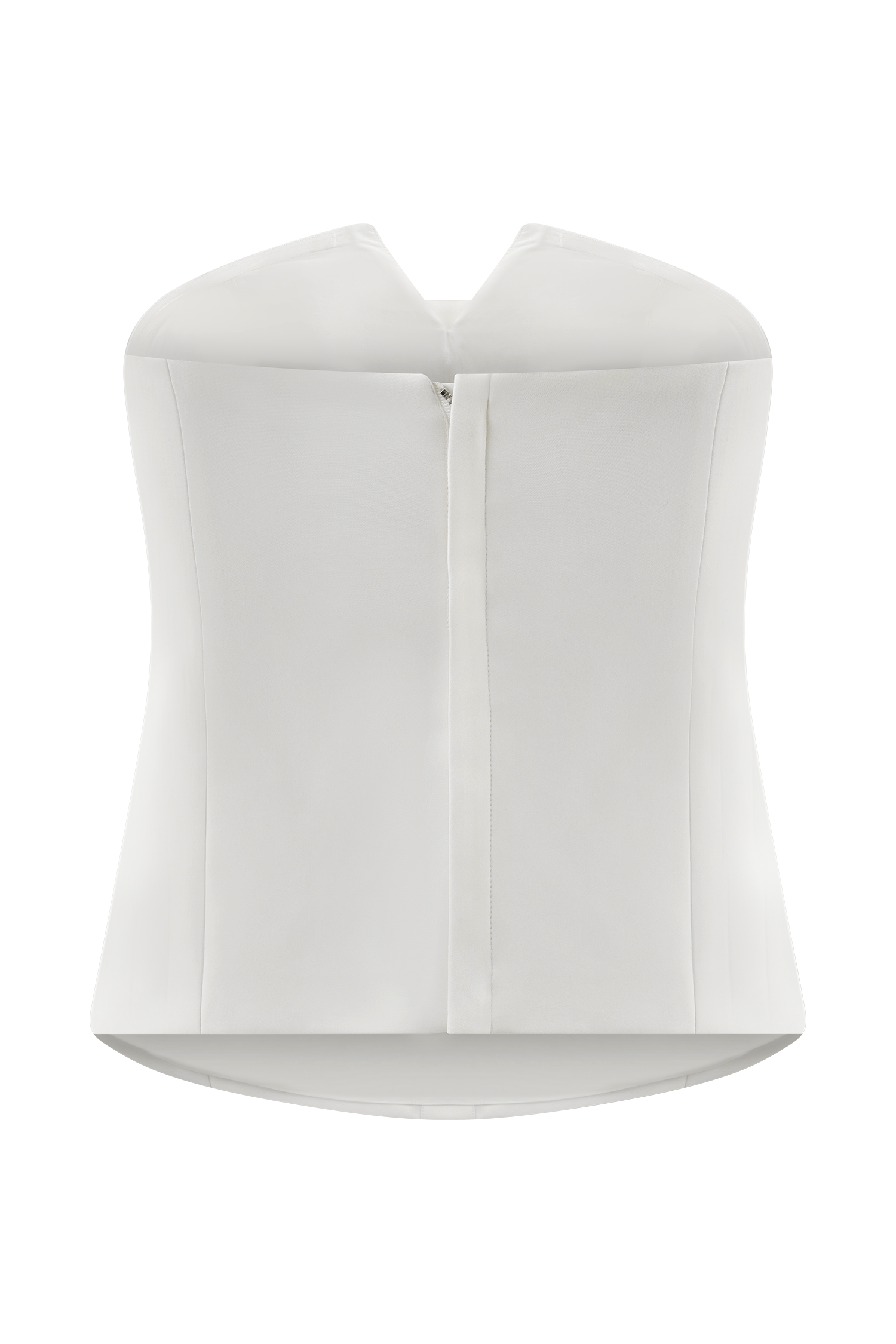 Zillah Strapless Cotton Top - White、mySite、solidvoid