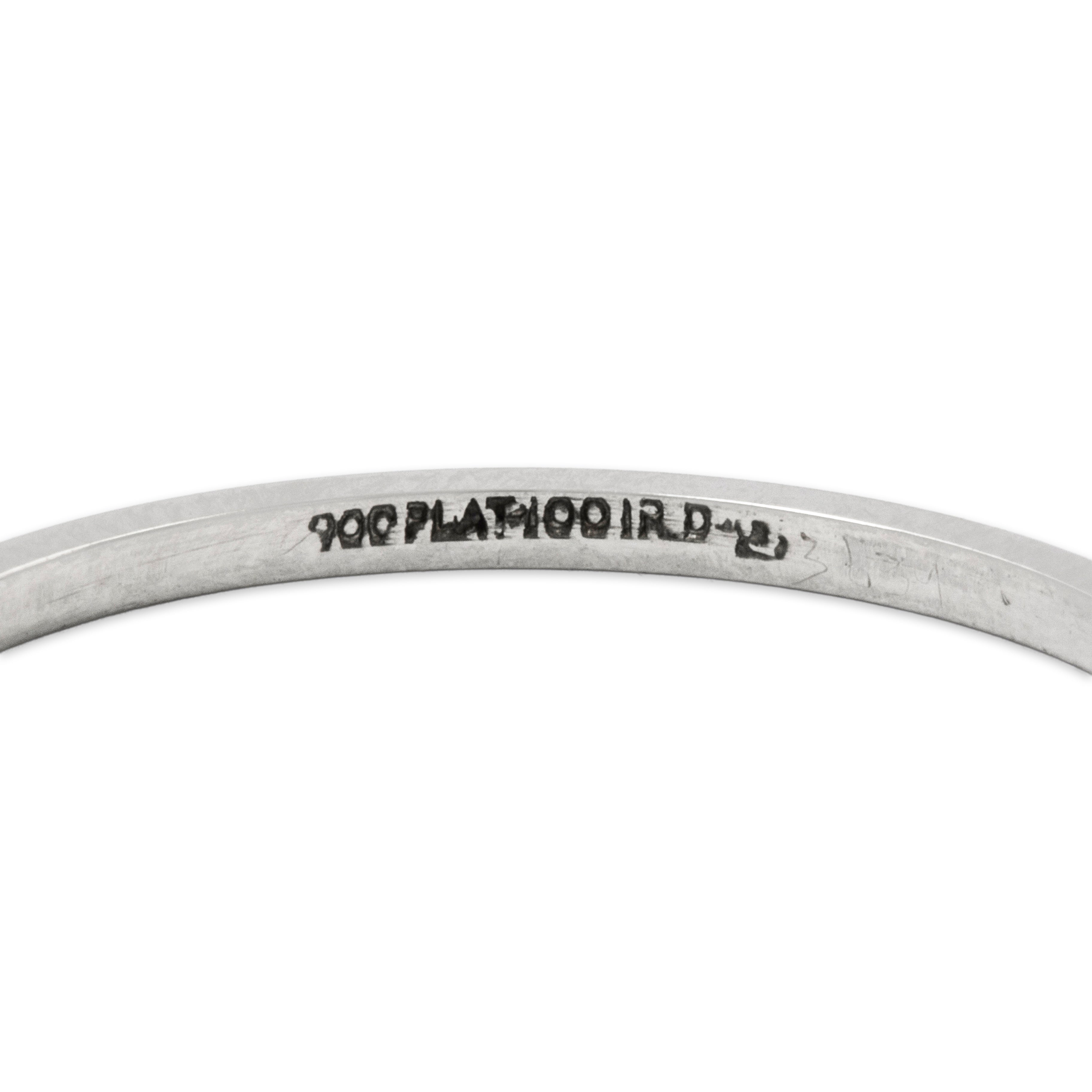 Vintage Platinum Dainty Milgrain Band Ring 7.00、mySite、hinf8tx79