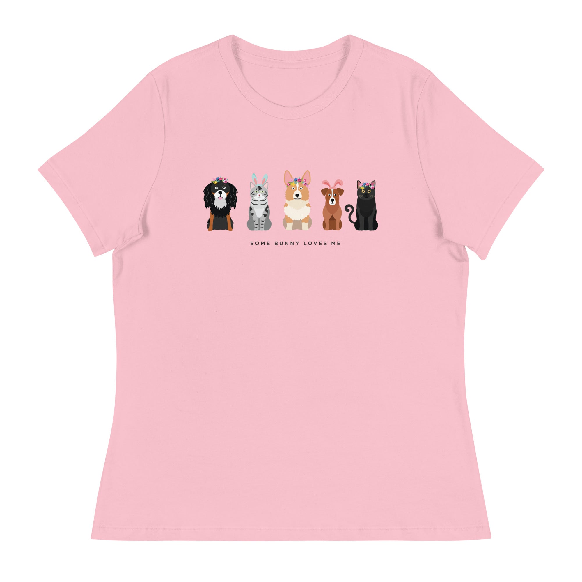 Some Bunny Loves Me Women's Relaxed T-Shirt、mySite、camillekostekn