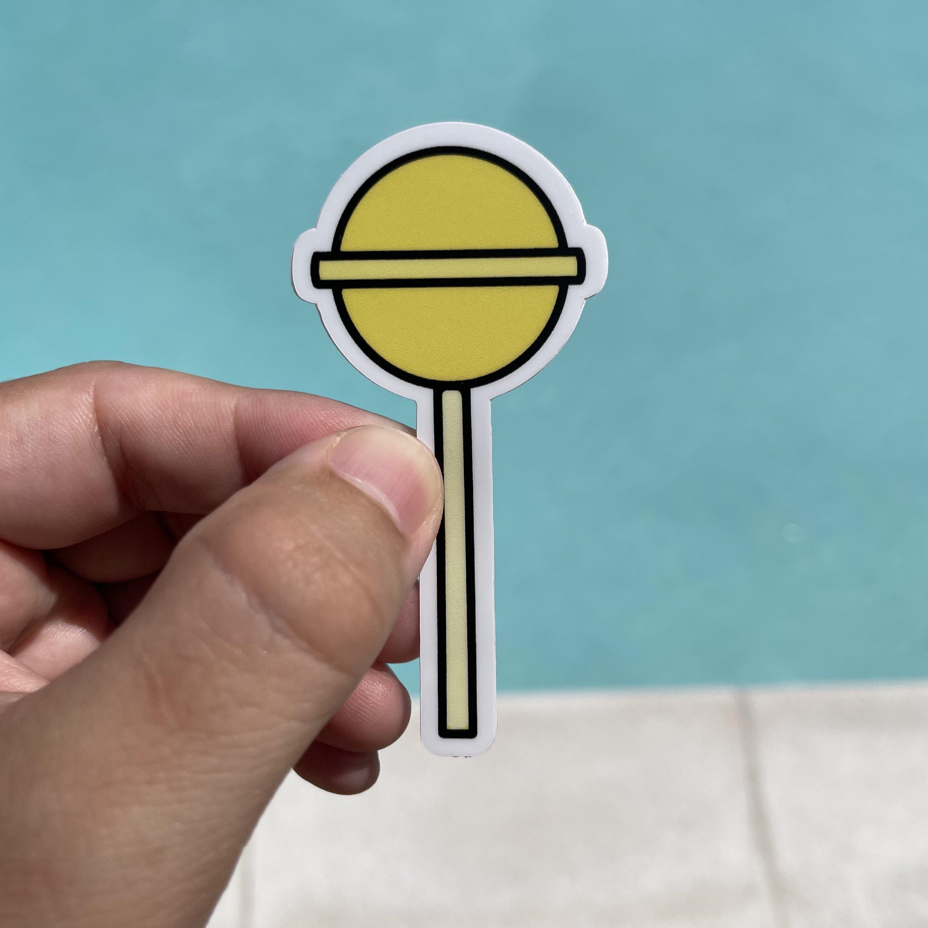  Yellow Sucker Aesthetic Sticker、mySite、elrpsem3k