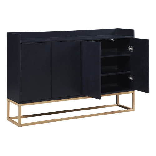 TREXM Modern Sideboard Elegant Buffet Cabinet with Large Storage Space for Dining Room, Entryway (Navy)、、casual