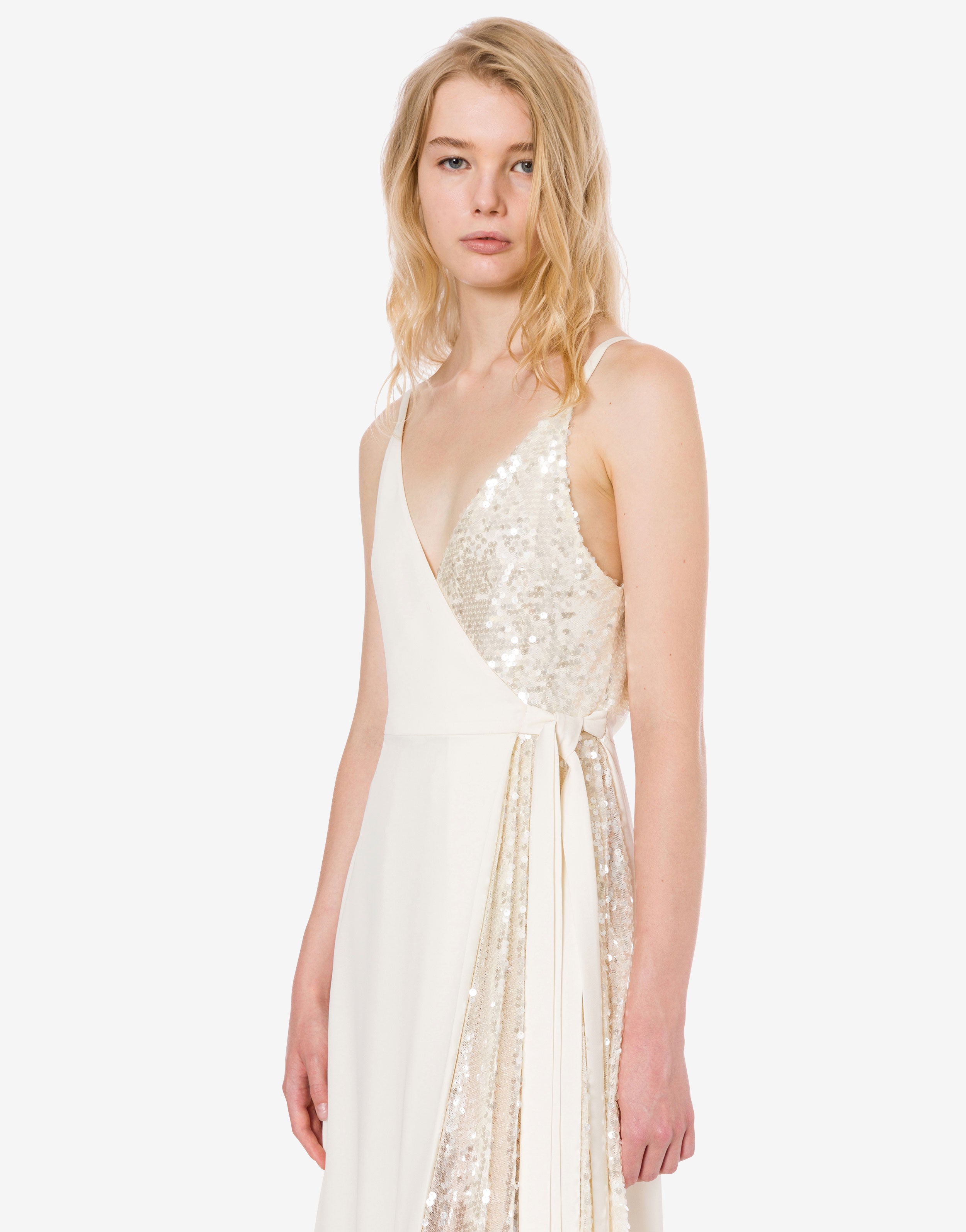 Abito longuette in crêpe e paillettes、mySite、aoinhome