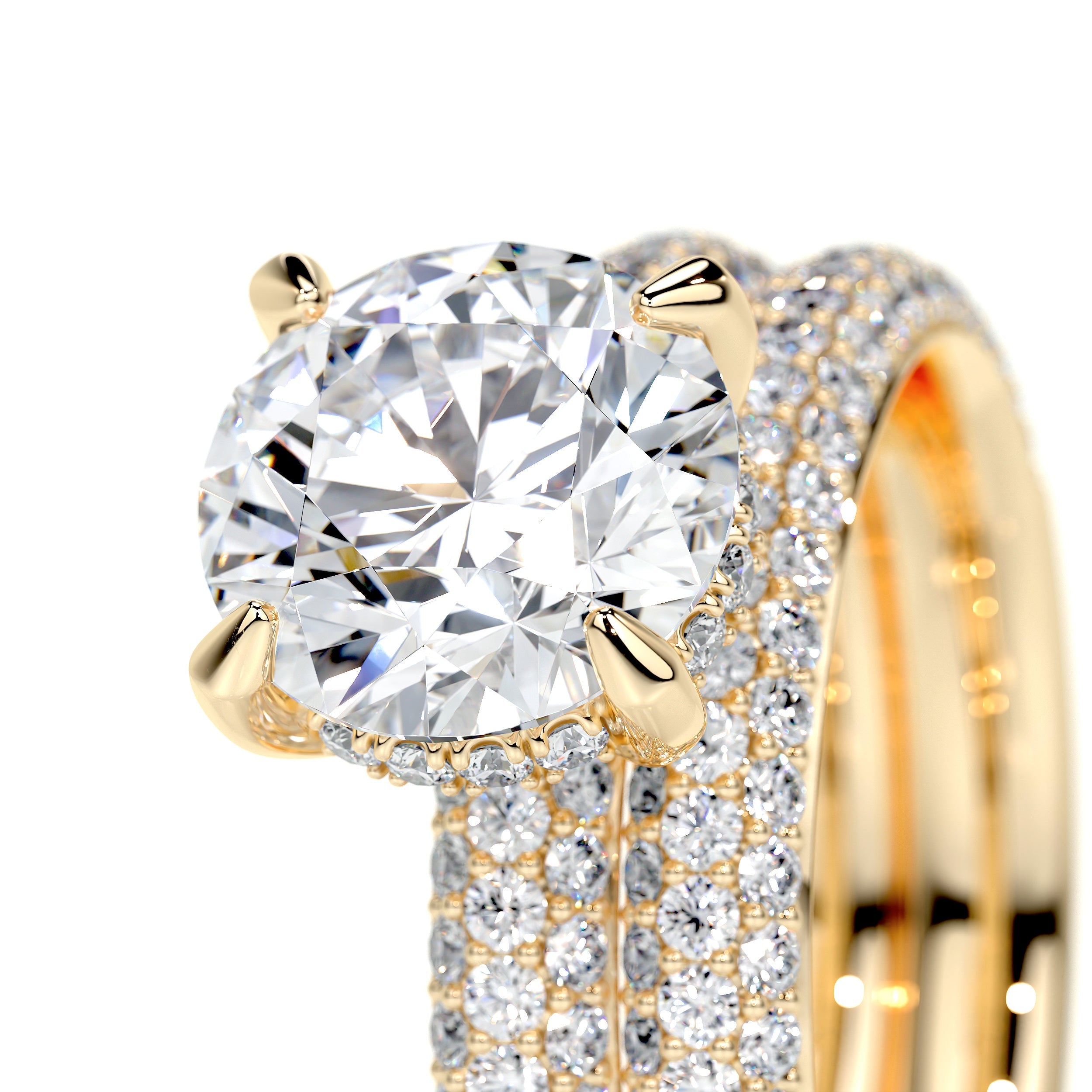 Helena Lab Grown Diamond Bridal Set -18K Yellow Gold、mySite、hinf8tx79