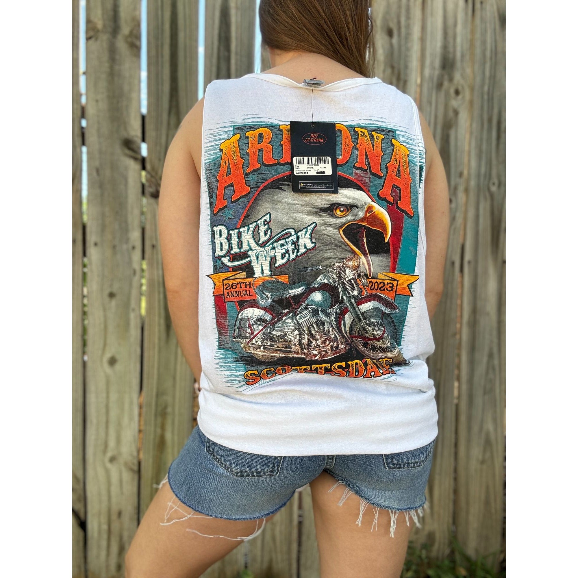 NWT 2023 Arizona Bike Week Eagle Scottsdale Motorcycle Graphic Tank Top Tee 2XL、mySite、garagedoors4me