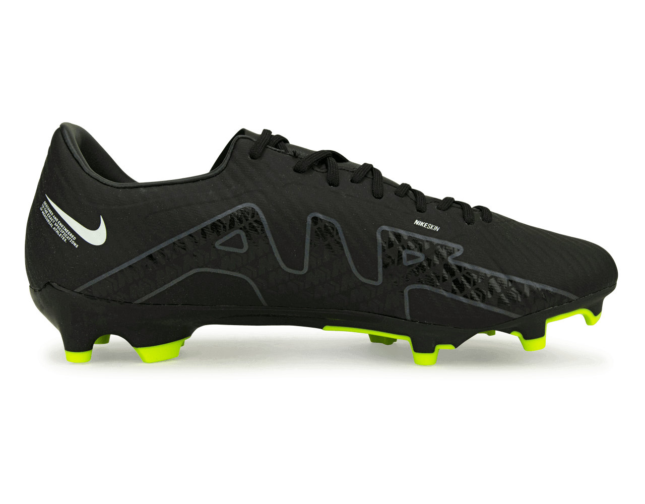 Nike Men's Zoom Mercurial Vapor 15 Academy FG/MG Black/Volt、mySite、bottomscart