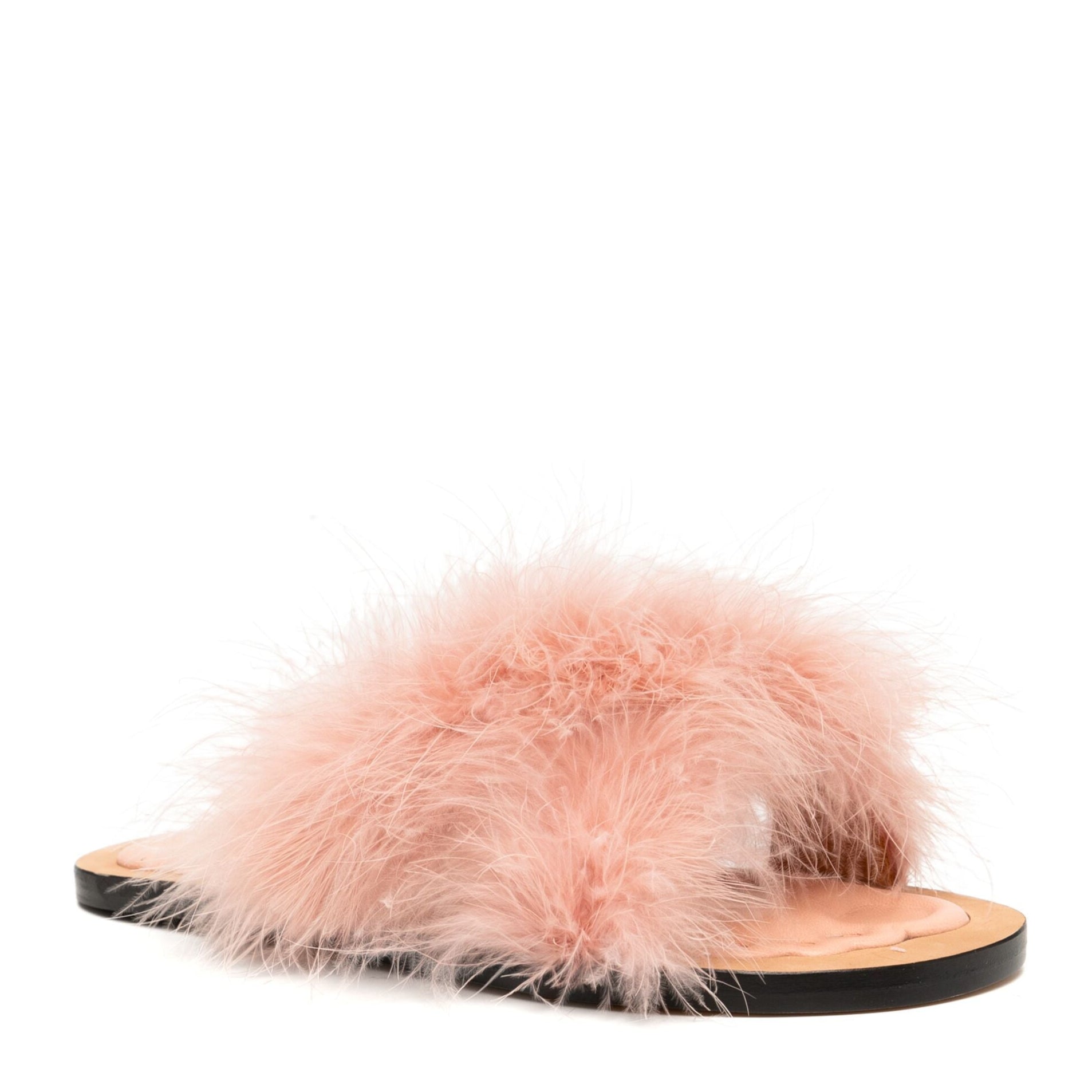 Loewe Pink Fluffy Sandals、mySite、garminoutage.com