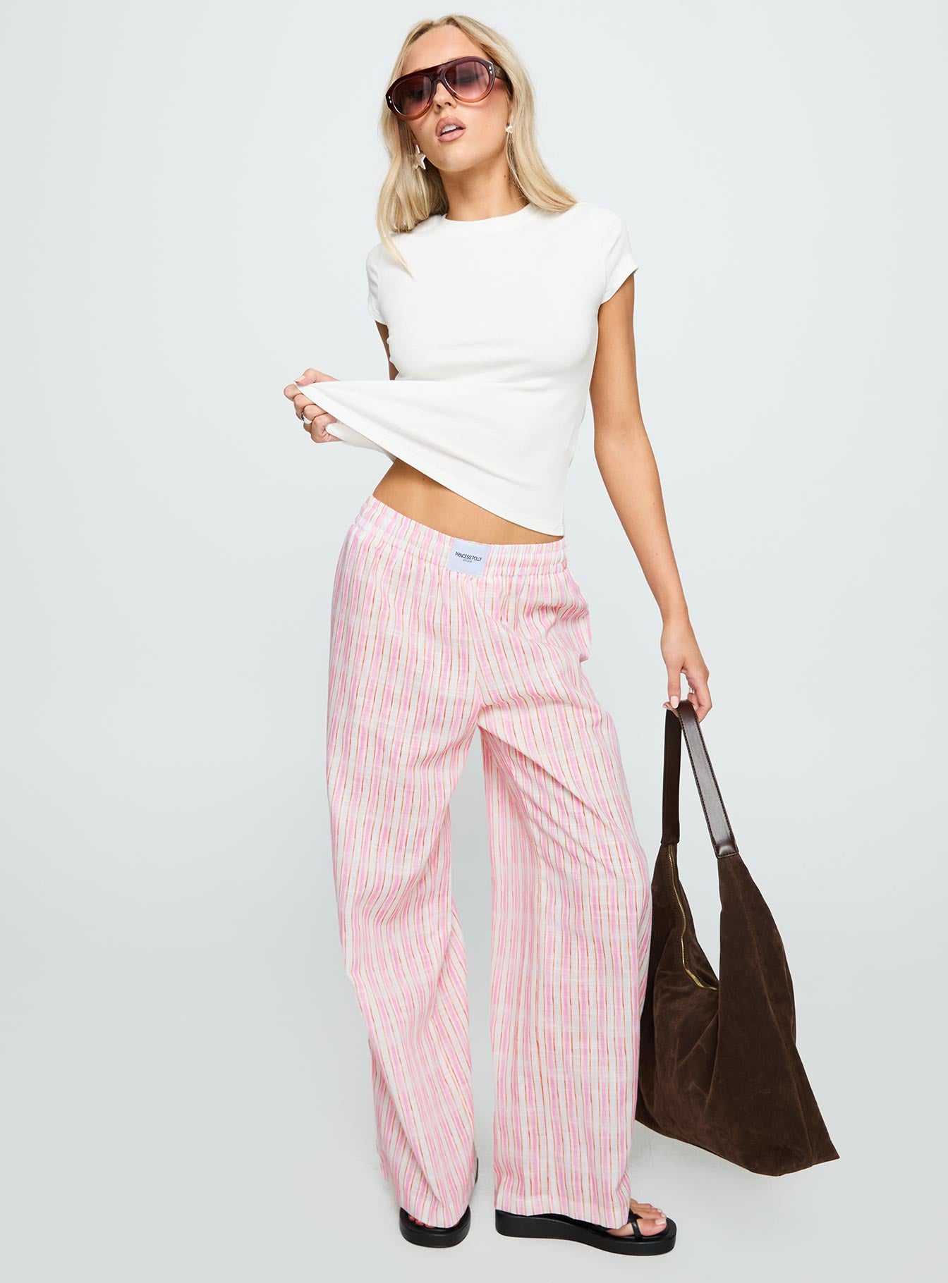 Beach House Pants Pink Stripe、mySite、solidvoid