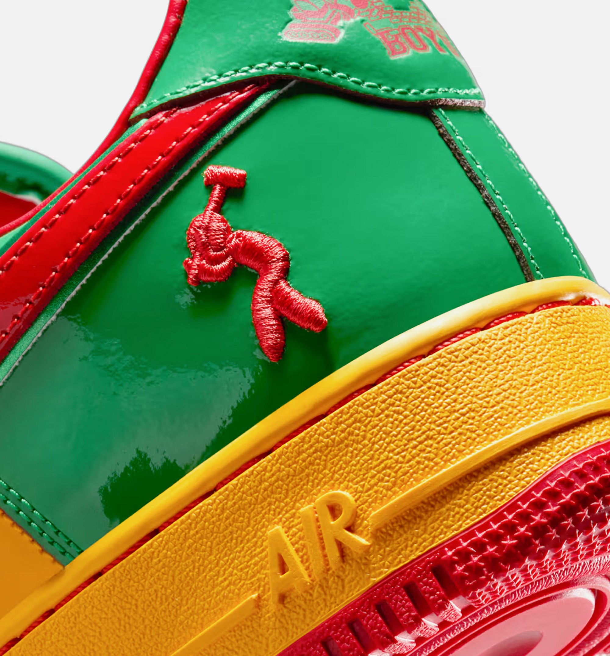 Lil Yachty x Air Force 1 Lucky Green Mens Lifestyle Shoe - Lucky Green/Mystic Red/University Gold Limit One Per Customer、mySite、dreamappss