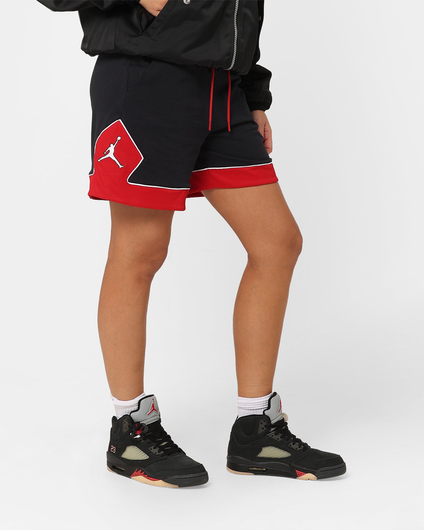 Jordan Women's Lightweight Diamond Shorts Black/Gym Red/White、mySite、zt4zffjzw