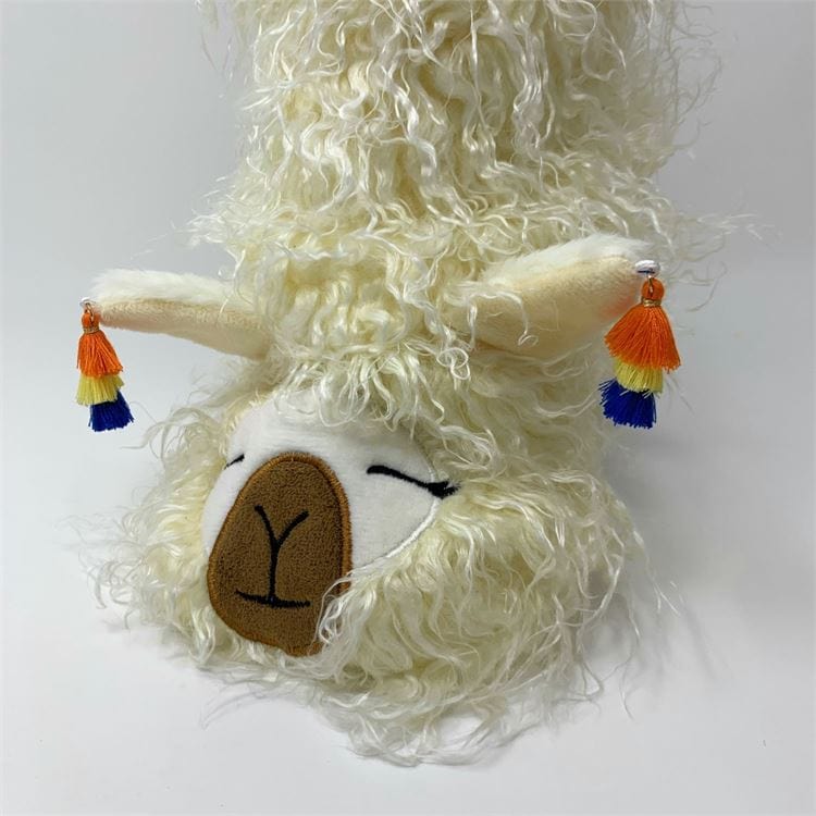 Plush Shaggy Llama Knee High Slipper Socks Beautiful, Cute, Luxurious! *、mySite、g9winljtr