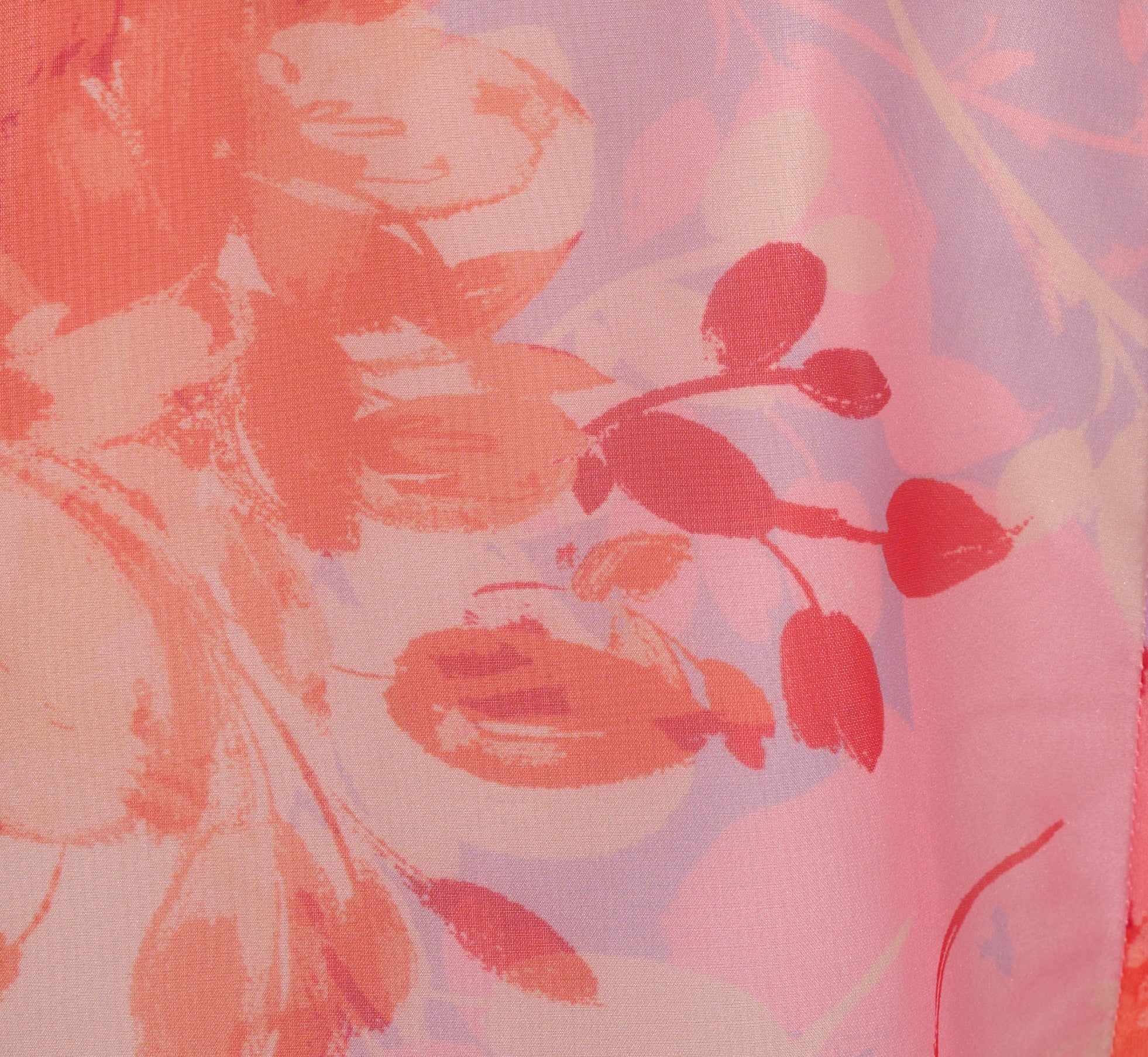 Sleeveless Floral Organza Wide Leg Jumpsuit In Peri Coral Multi、mySite、solidvoid