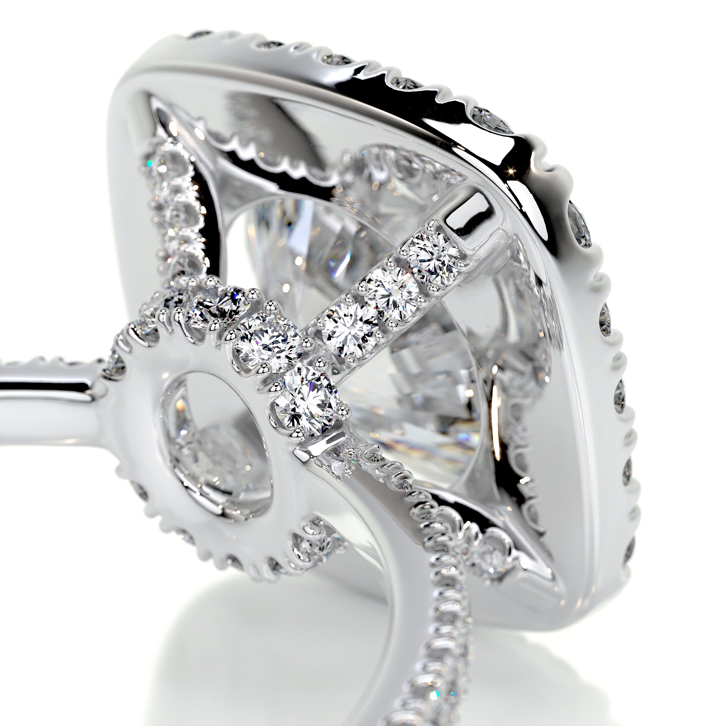 Catalina Moissanite & Diamond Ring -14K White Gold、mySite、hinf8tx79