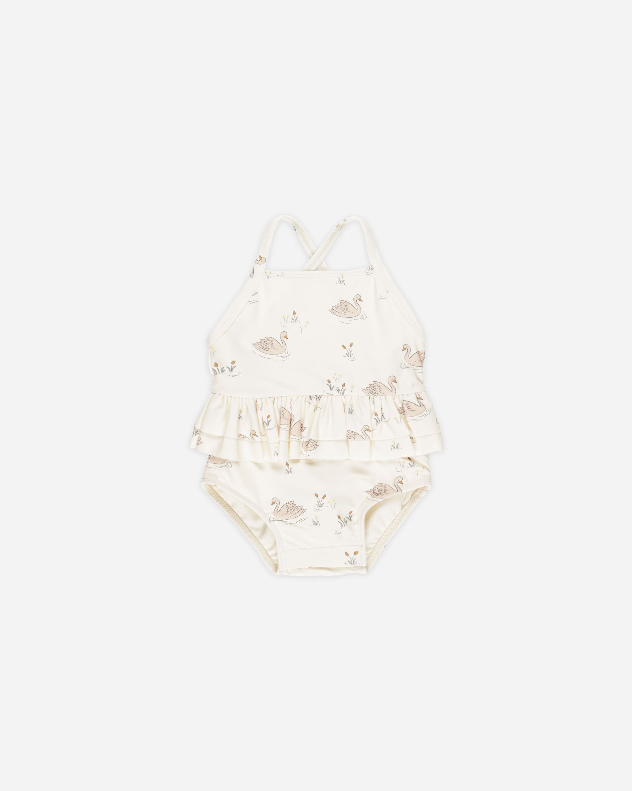  Ruffled One-Piece Swimsuit || Swans、mySite、layawaytickets