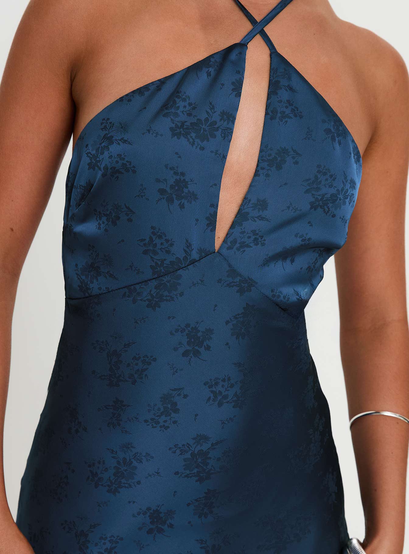 Limosina Halter Maxi Dress Navy、mySite、solidvoid