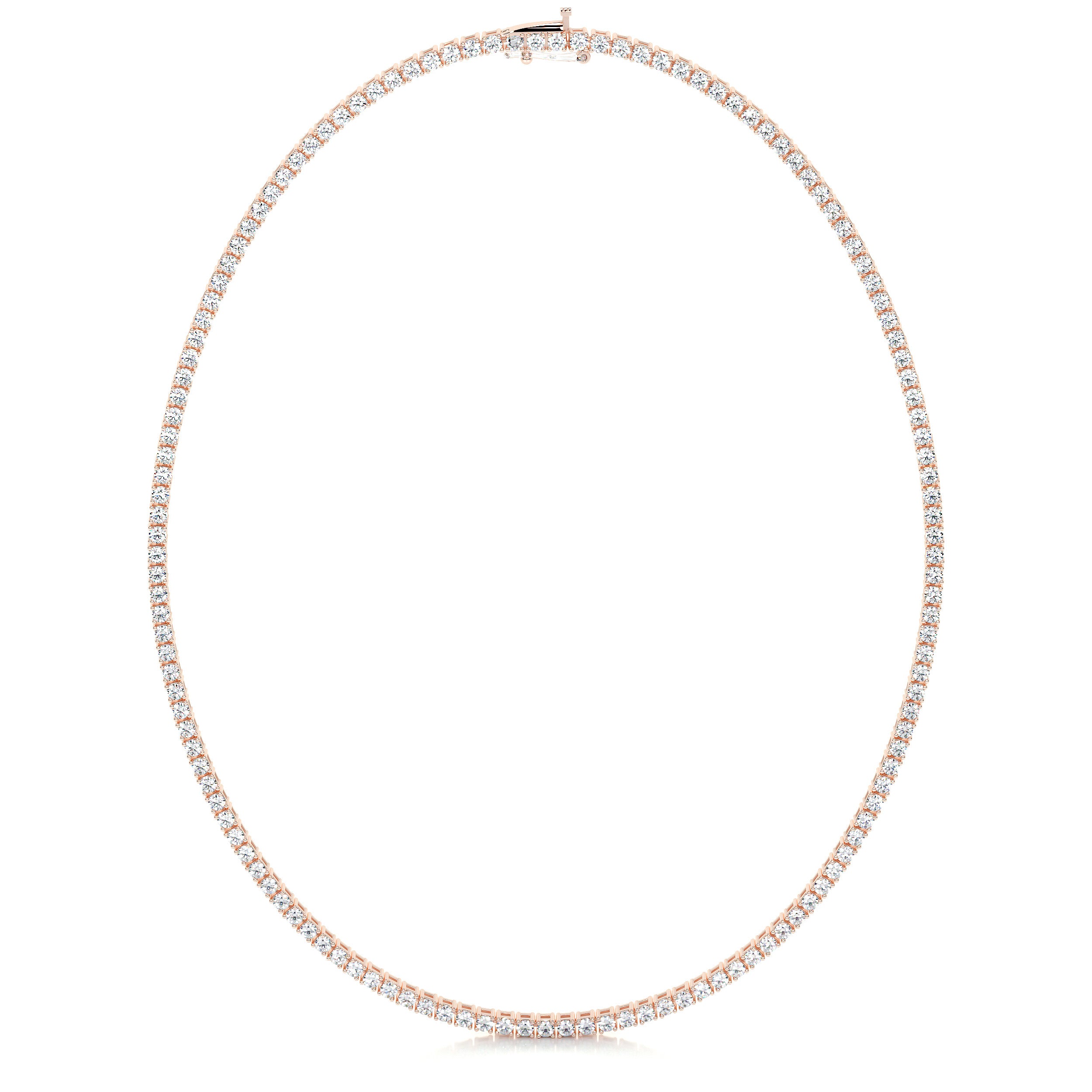 Callie Lab Grown Diamond Tennis Collier (6.00 Carat) -14K Rose Gold、mySite、hinf8tx79