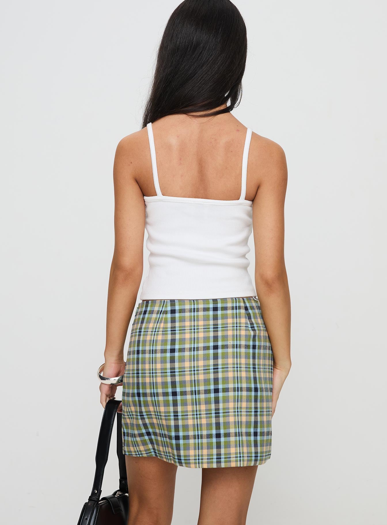 Jacklin Mini Skirt Multi Check、mySite、solidvoid