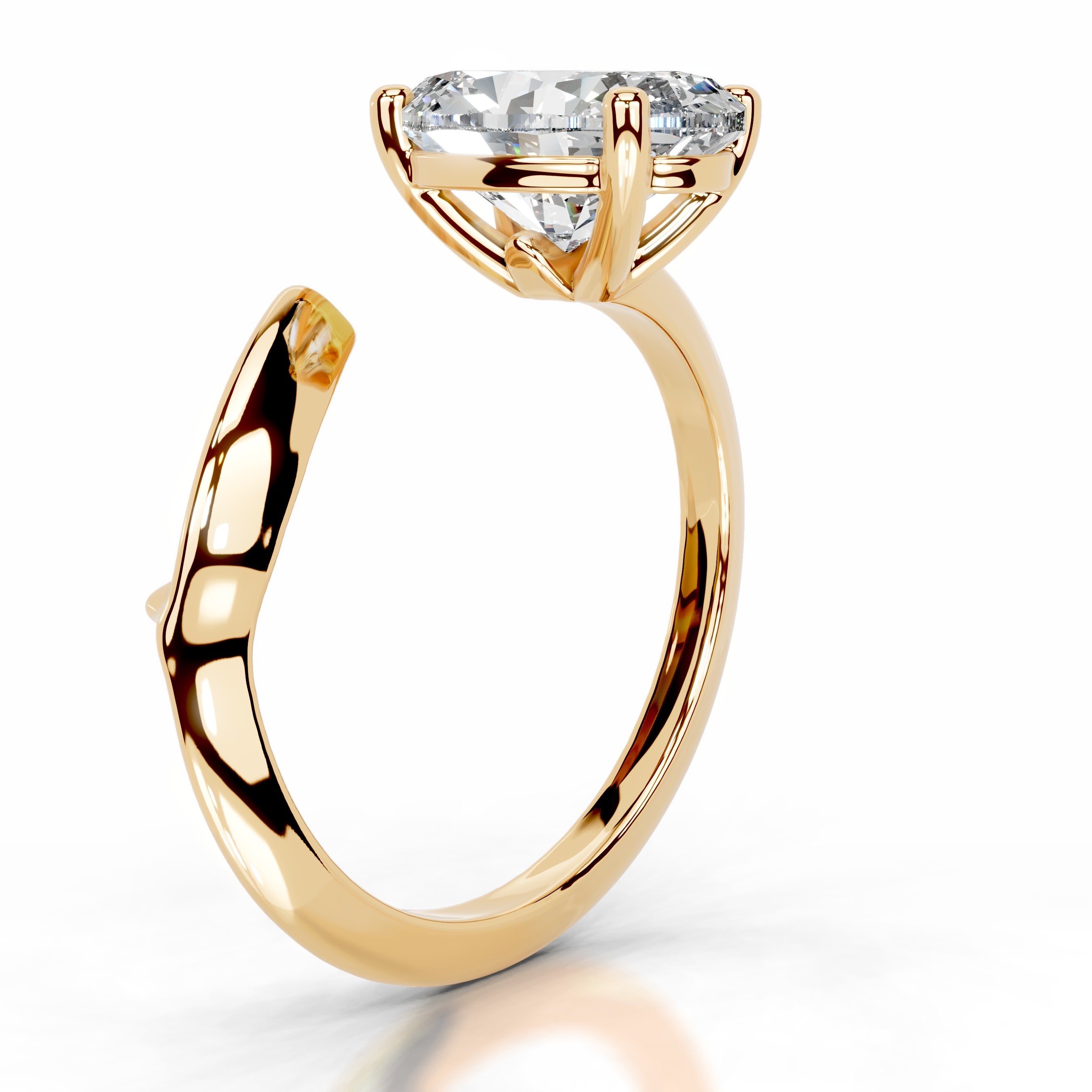 Diamond Delicacy Lab Grown Diamond Ring - 18K Yellow Gold、mySite、hinf8tx79