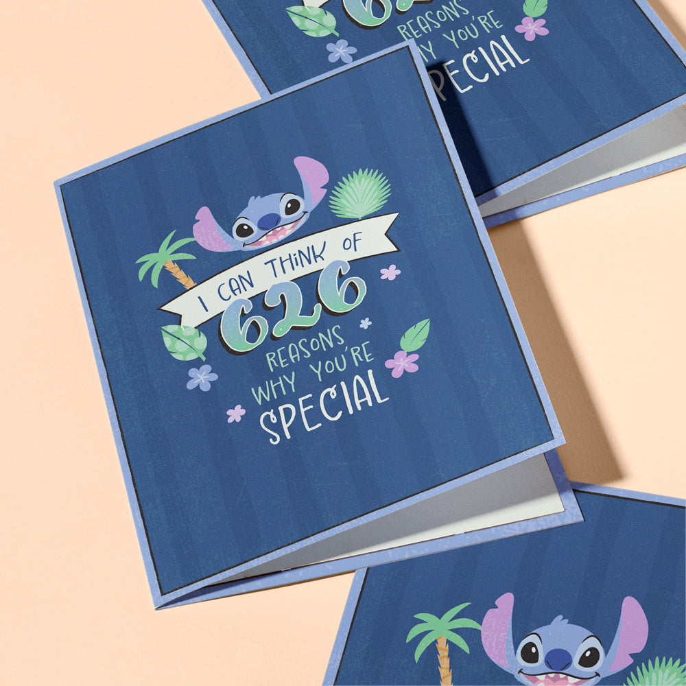 Disney’s Stitch Plushpop Card & Flower Buds Bouquet Bundle、mySite、solidvoid