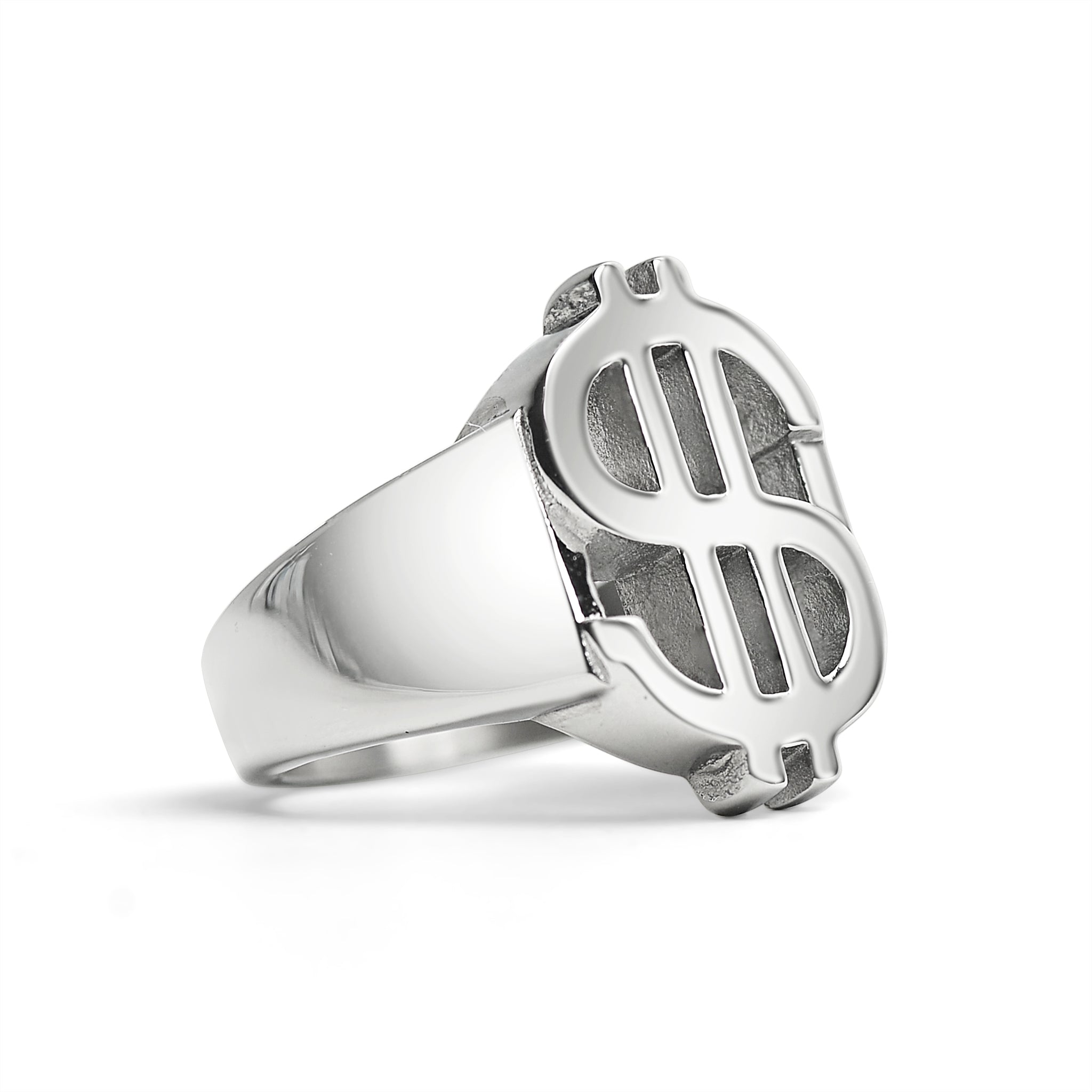 Stainless Steel Money Sign Women's Ring / SCR4114、mySite、dreamappss