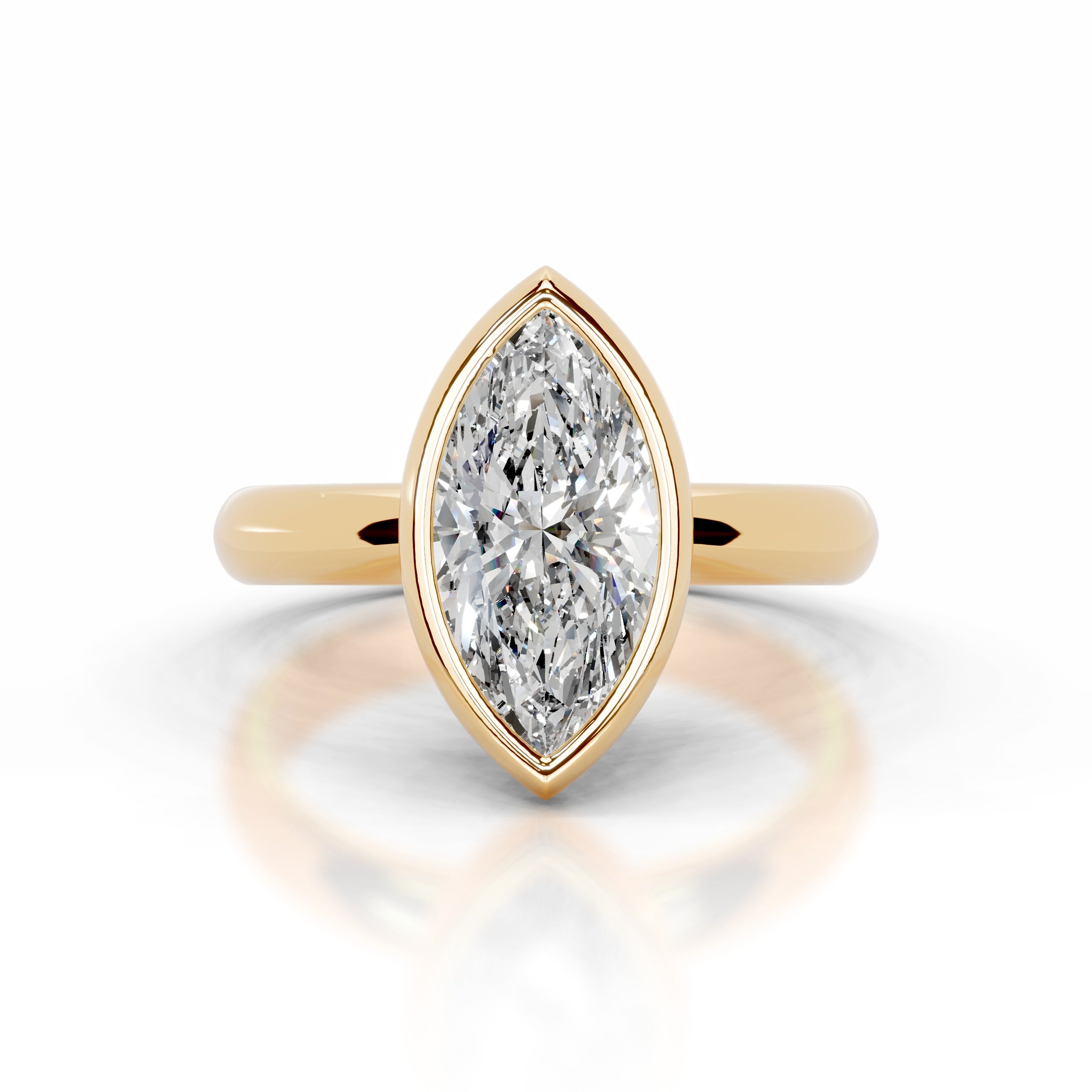 Kaylee Diamond Engagement Ring - 18K Yellow Gold、mySite、hinf8tx79