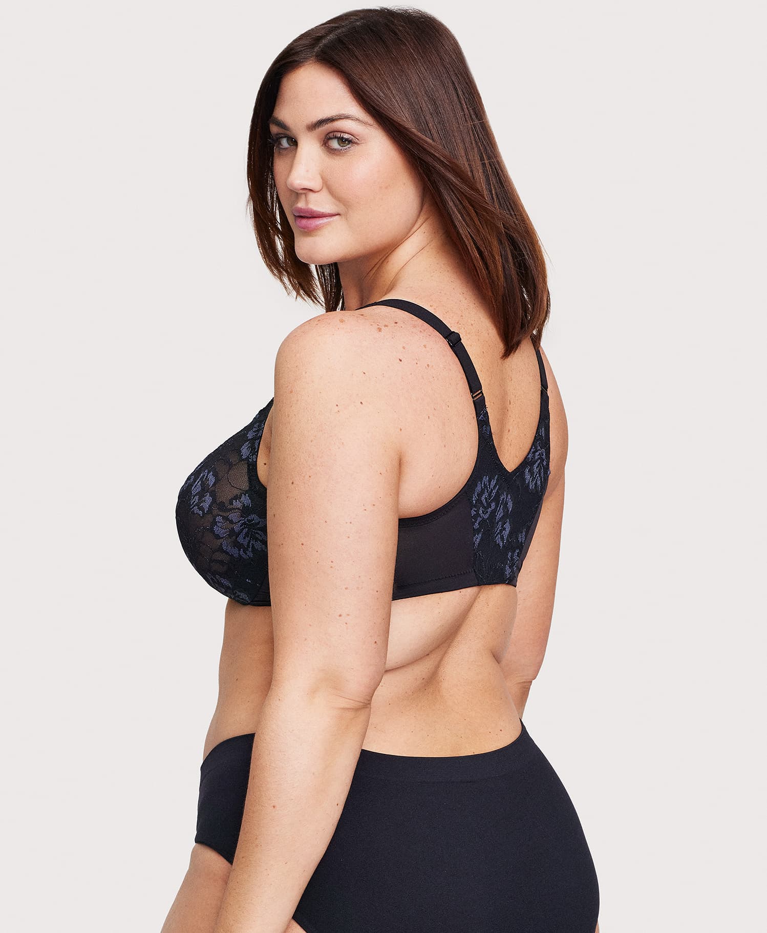  Front-Closure Lacey T-Back WonderWire Bra Black、mySite、justintrudeaud