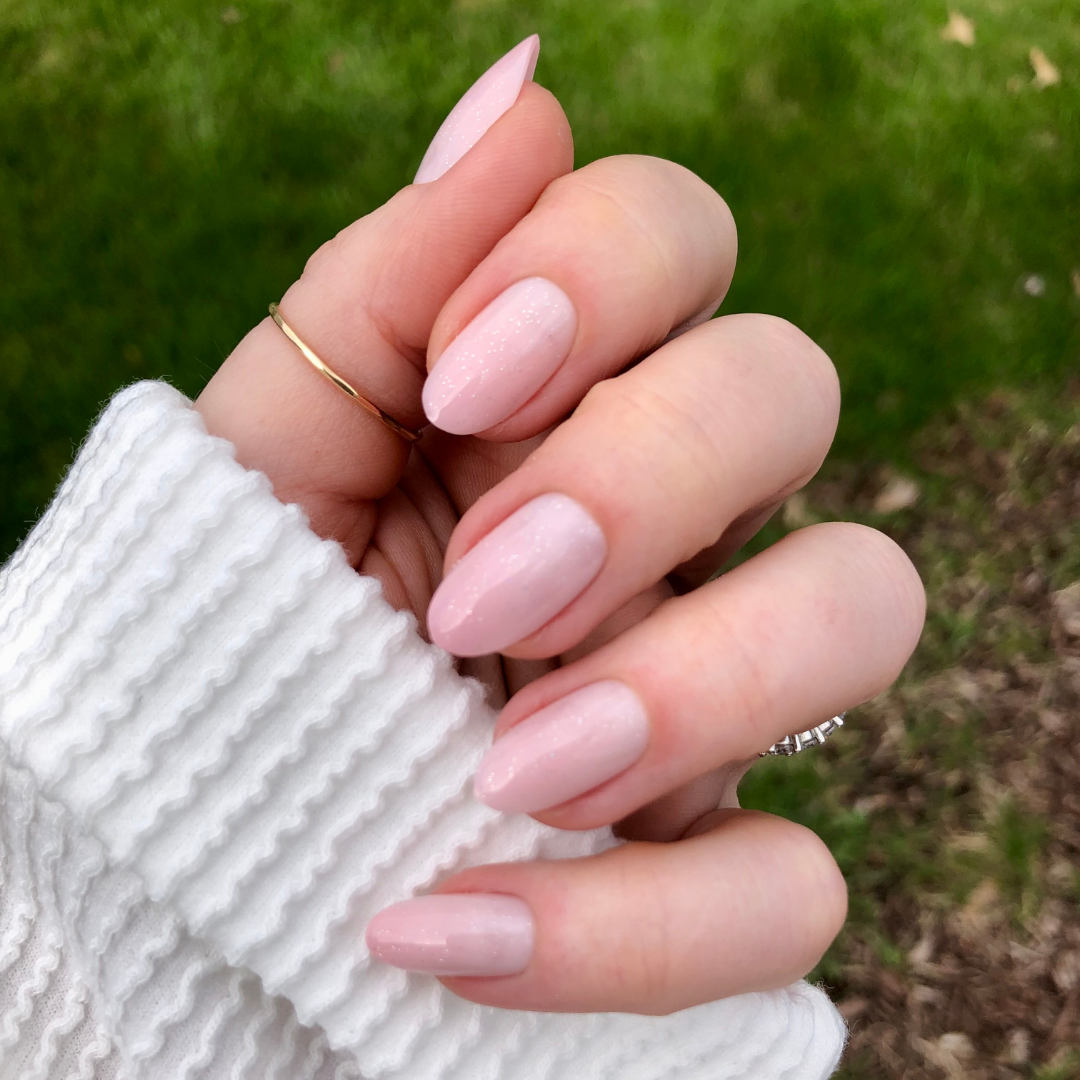 Rose Gradient Shimmer - Press-On | Medium | Oval、mySite、solidvoid