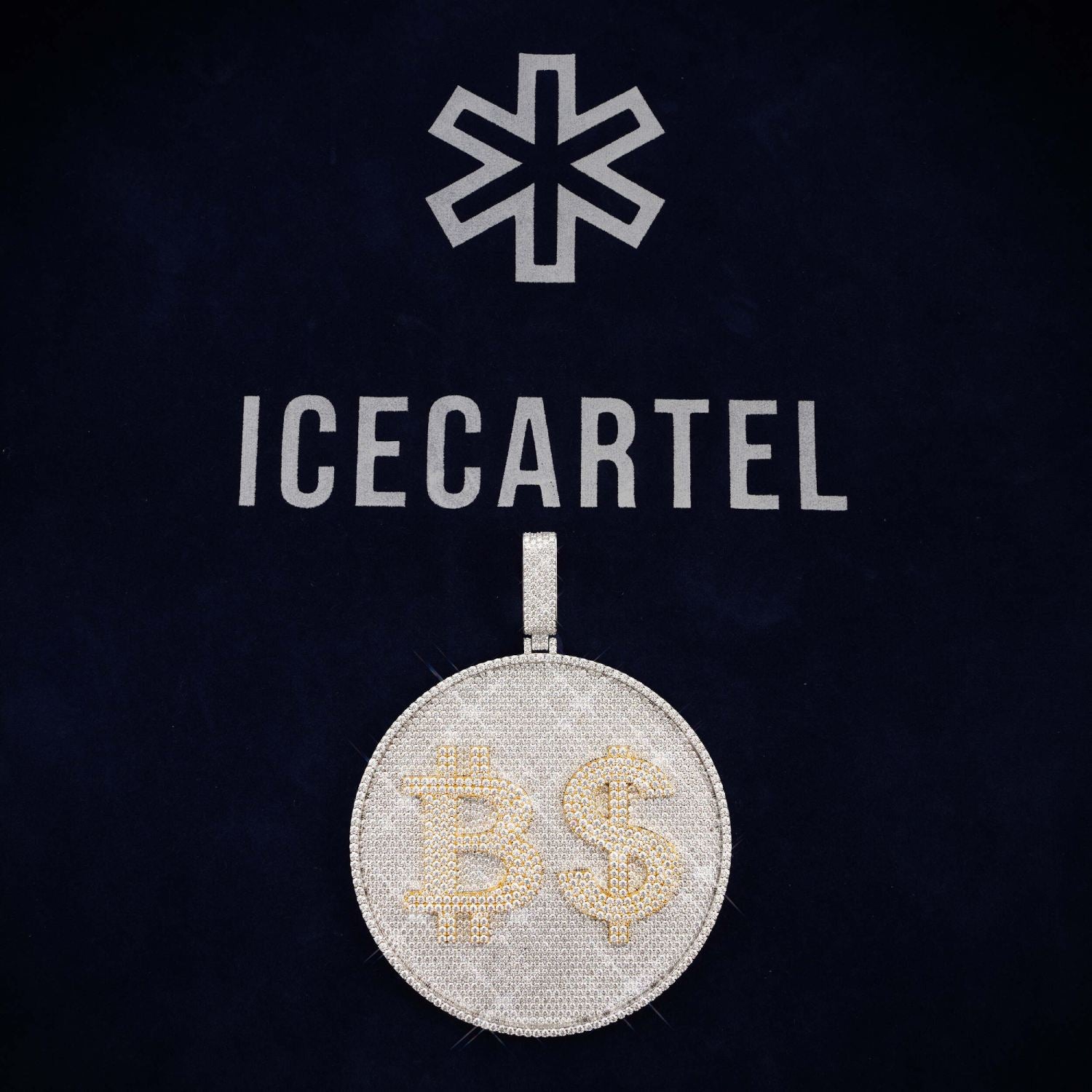 Custom 鈧? Moissanite Circle Pendant 14K Gold、mySite、hinf8tx79