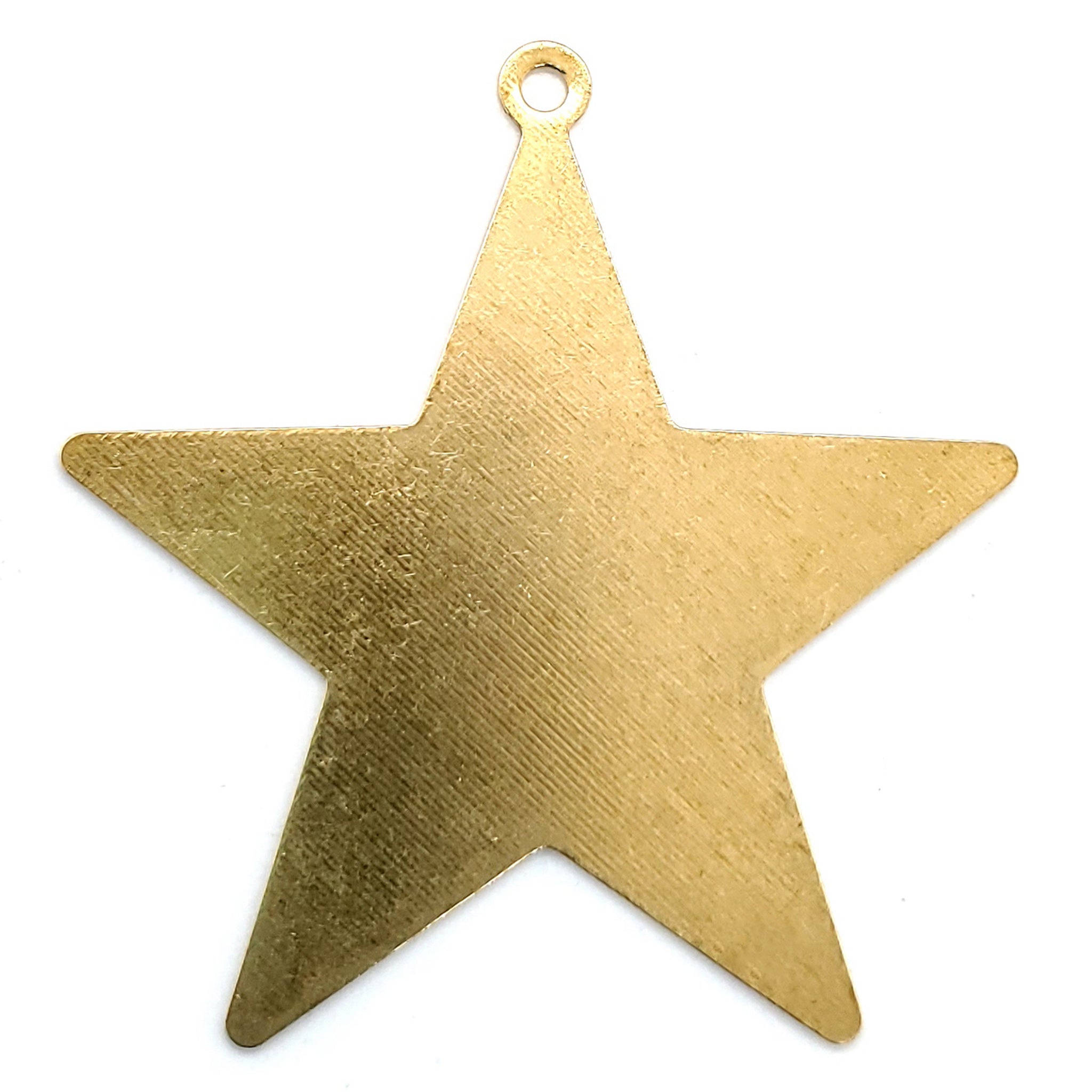 Brass Blank Star Pendant With Hole / SBB0211、mySite、dreamappss