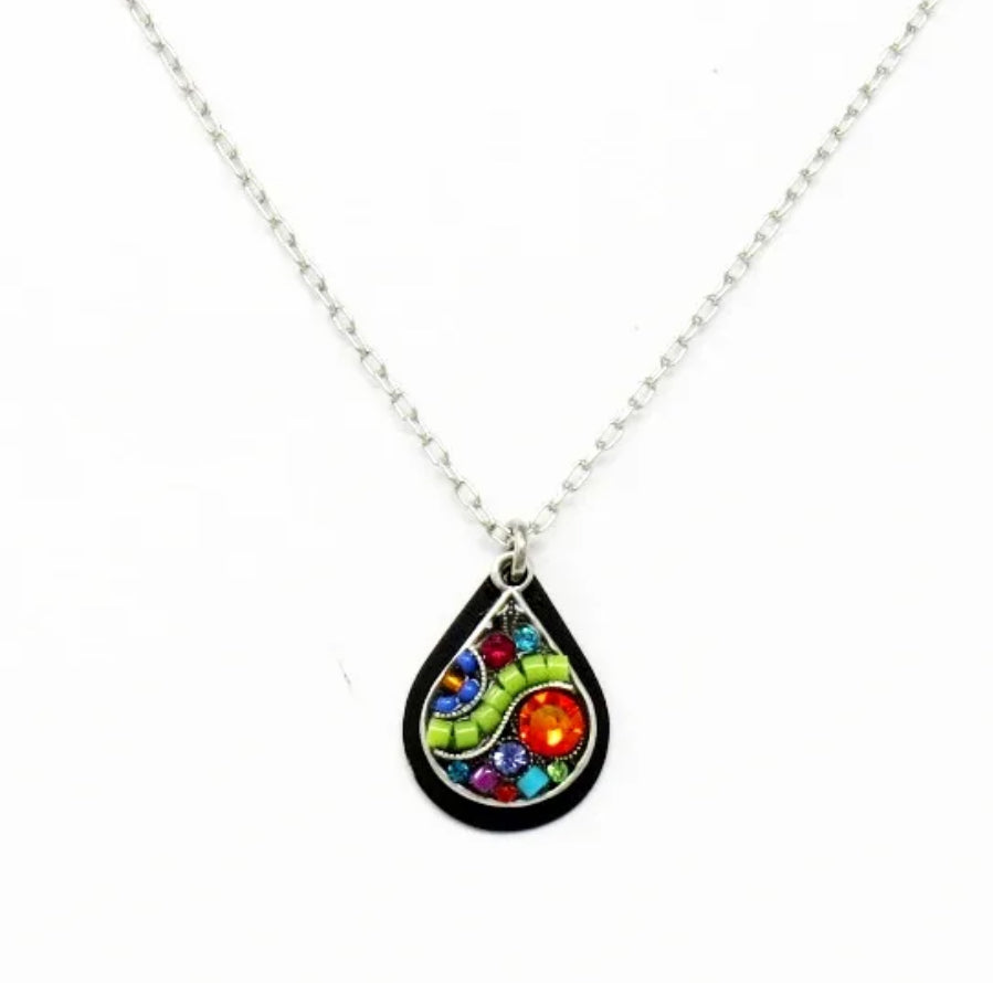 Drop Pendant Necklace Multicolor、mySite、g9winljtr