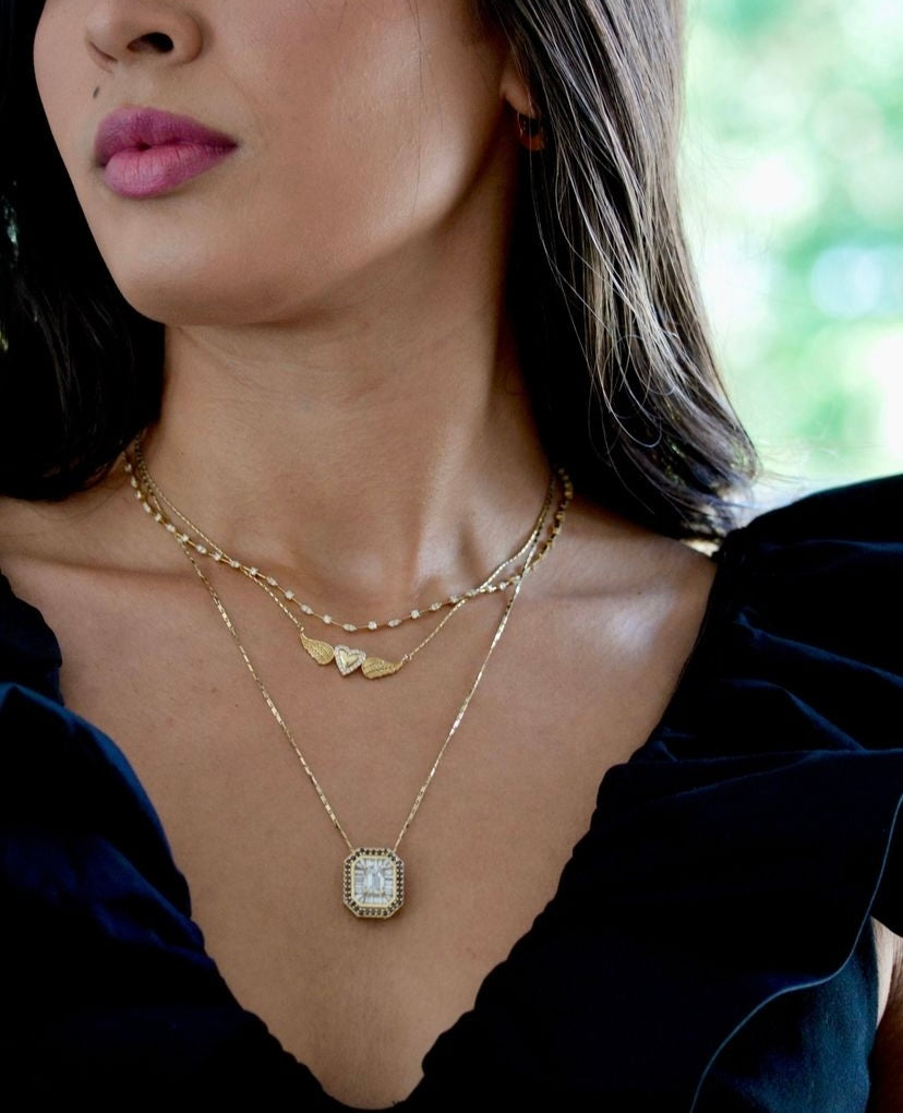 Corielle Joelle Heart Pendant Necklace, Yellow Gold、mySite、noshort