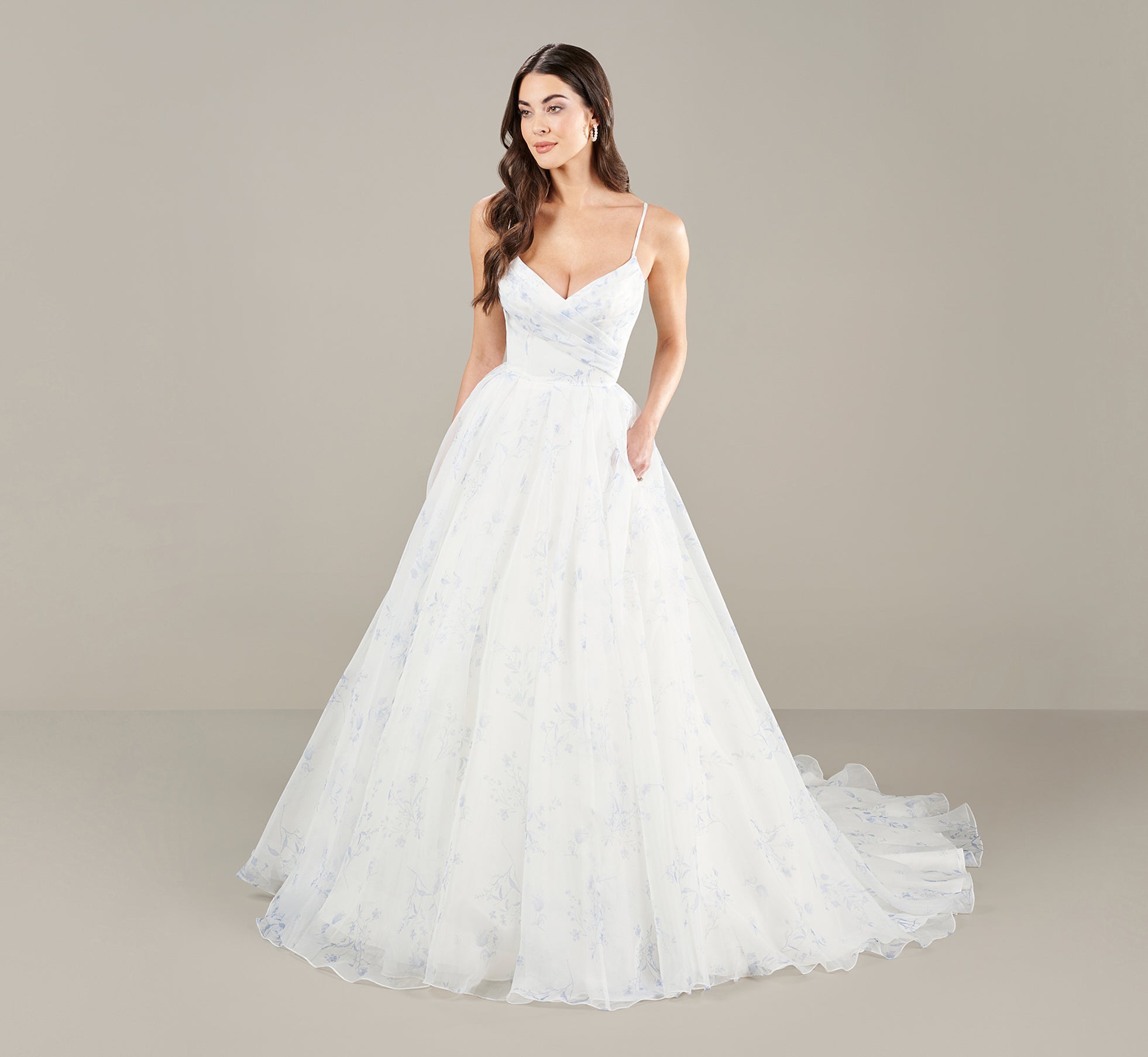 Organza Wedding Ball Gown In Ivory Blue、mySite、solidvoid