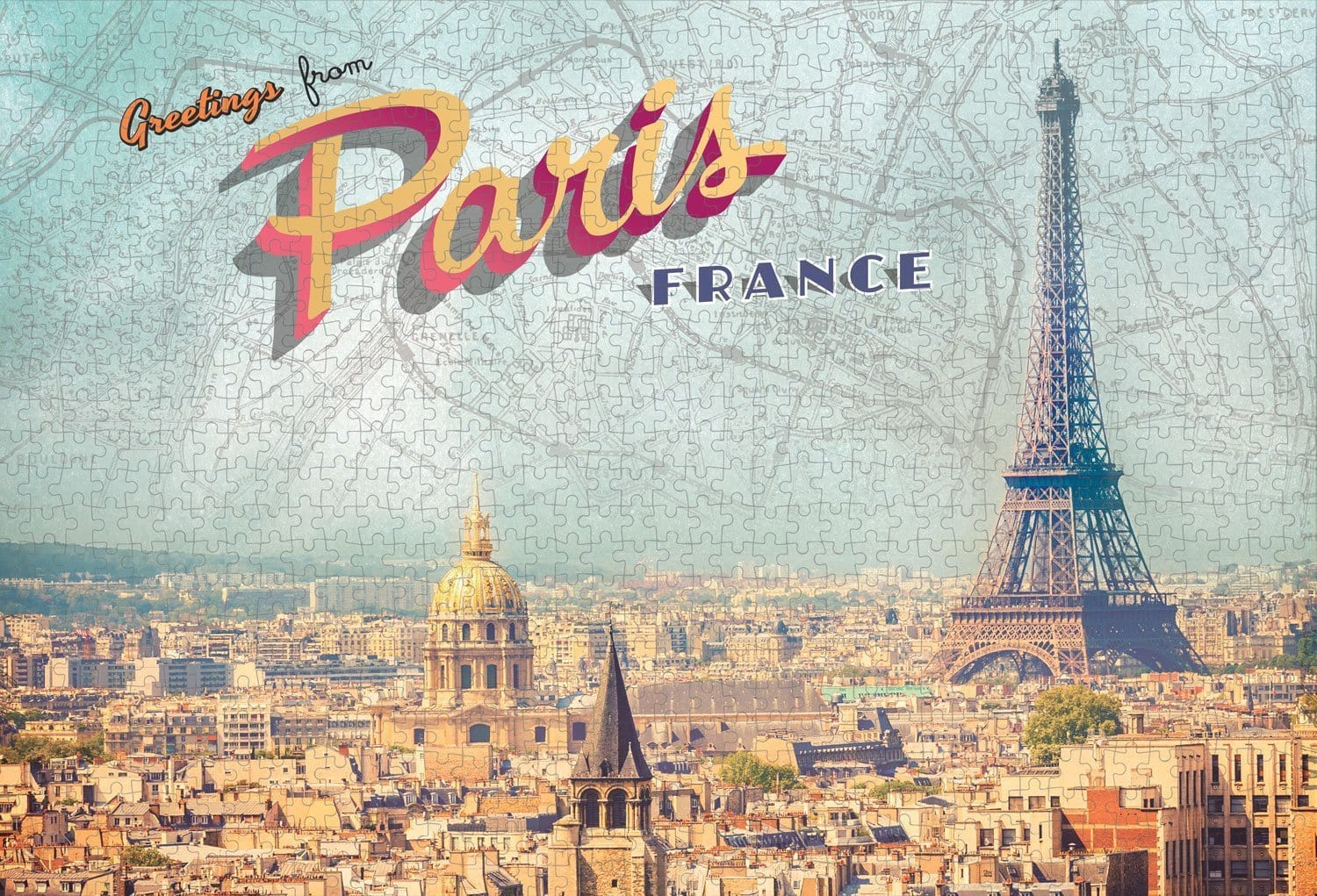  Jigsaw Puzzle - Greetings from Paris 1000 Piece、mySite、ghnorth