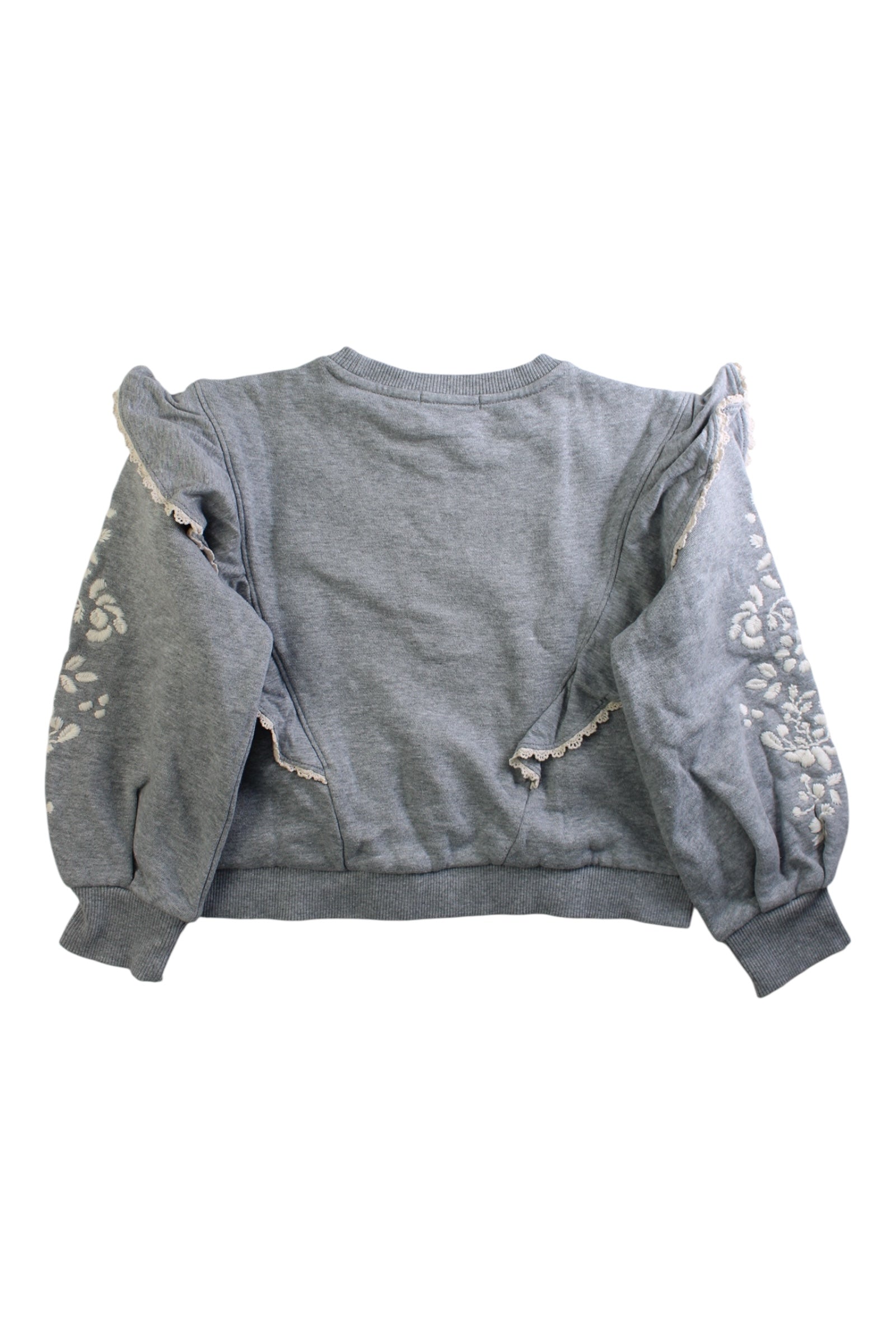 Chloe Lace Detail Ruffle Sweatshirt 8Y、mySite、g9winljtr