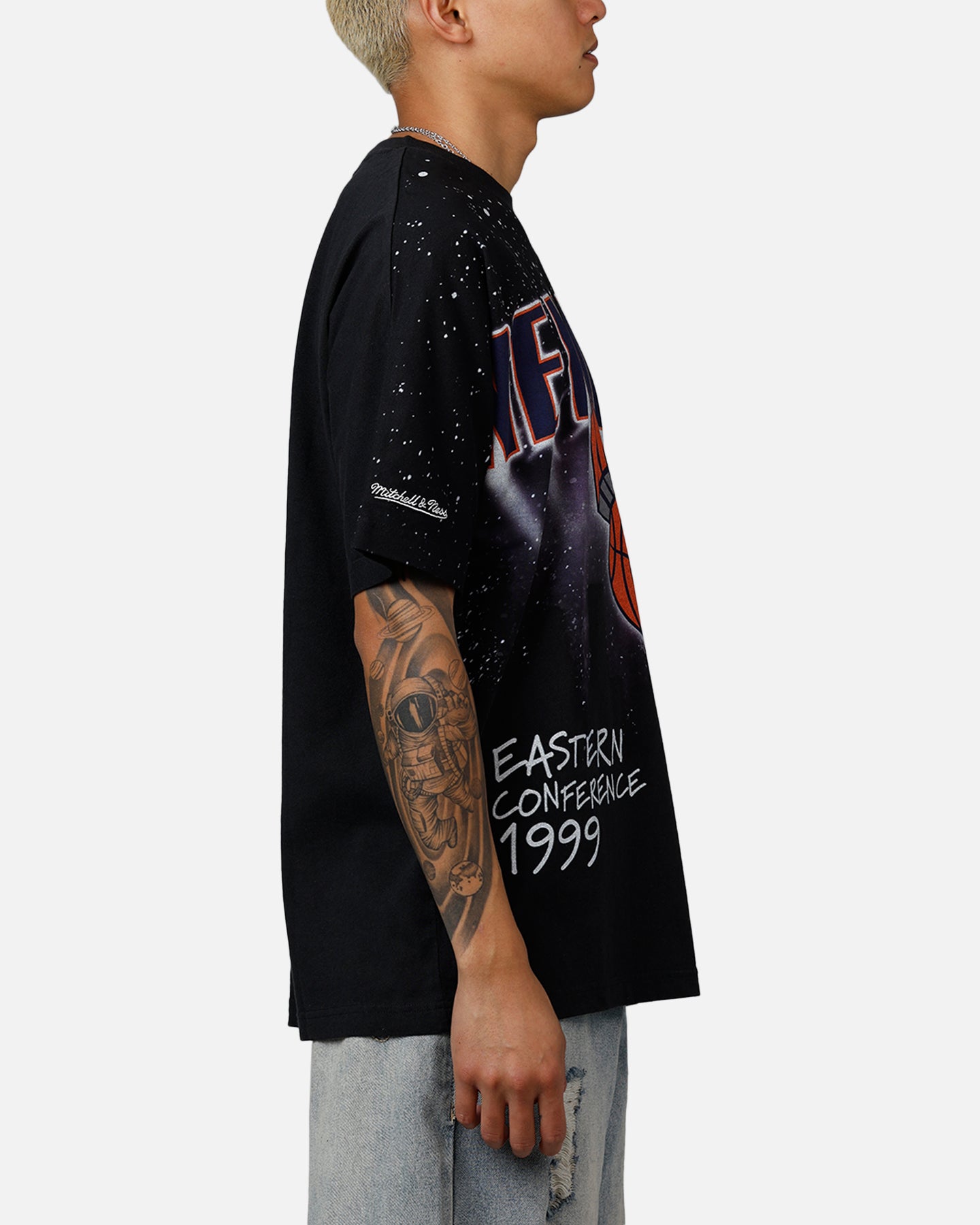 Mitchell & Ness New York Knicks Skyline T-Shirt Faded Black、mySite、zt4zffjzw
