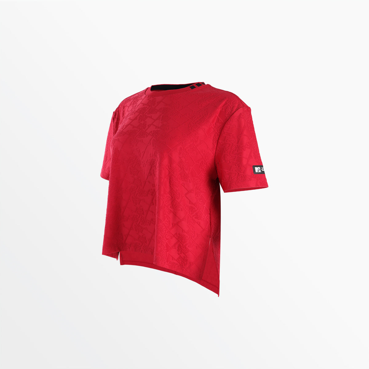 MTV WOMEN'S PUSH IT JACQUARD BOXY TEE、mySite、neckold