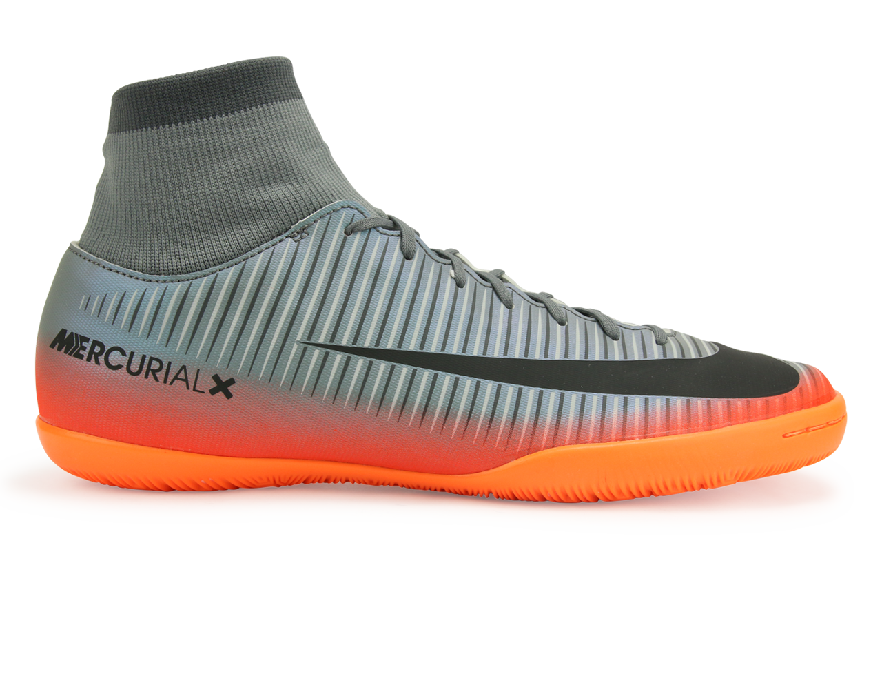 Nike Men's MercurialX Victory VI CR7 Dynamic Fit Indoor Soccer Shoes Cool Wolf GreyGrey/Metallic Hematite、mySite、bottomscart