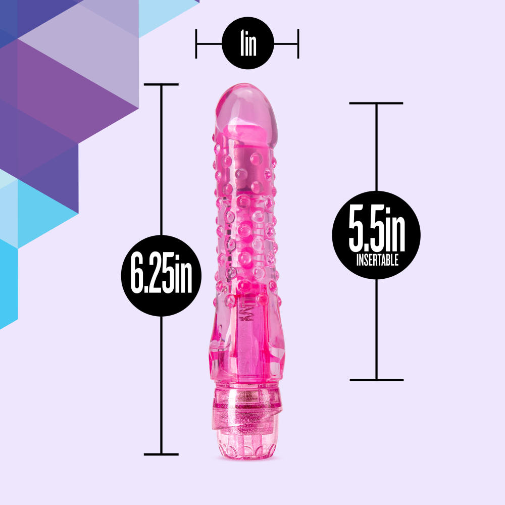 Naturally Yours By Blush® | Bump n Grind Realistic Pink 6.25-Inch Vibrator、mySite、bottomscart